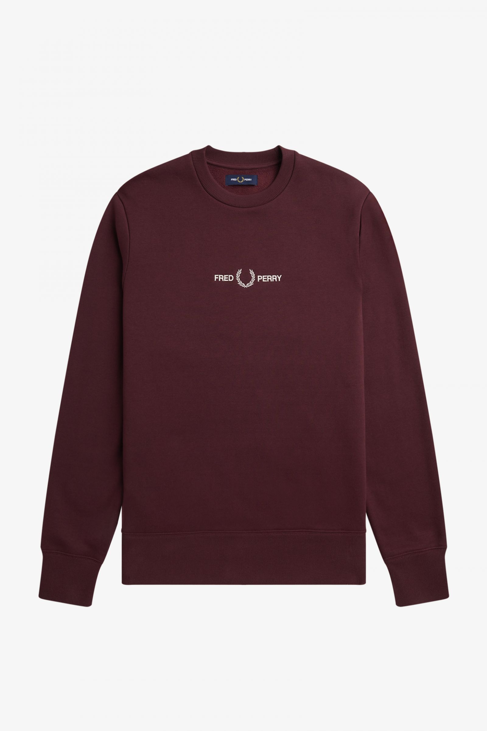Embroidered Sweatshirt Oxblood
