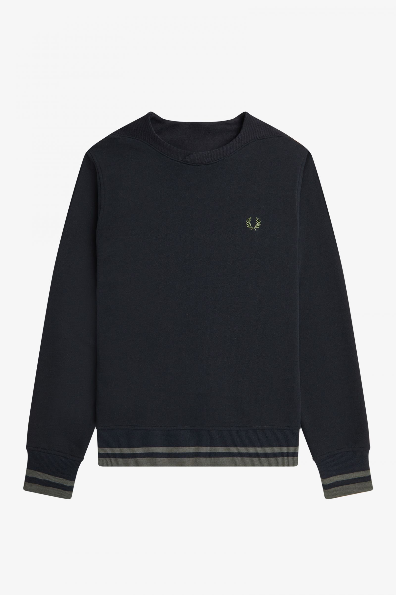 Rib Detail Sweatshirt Black