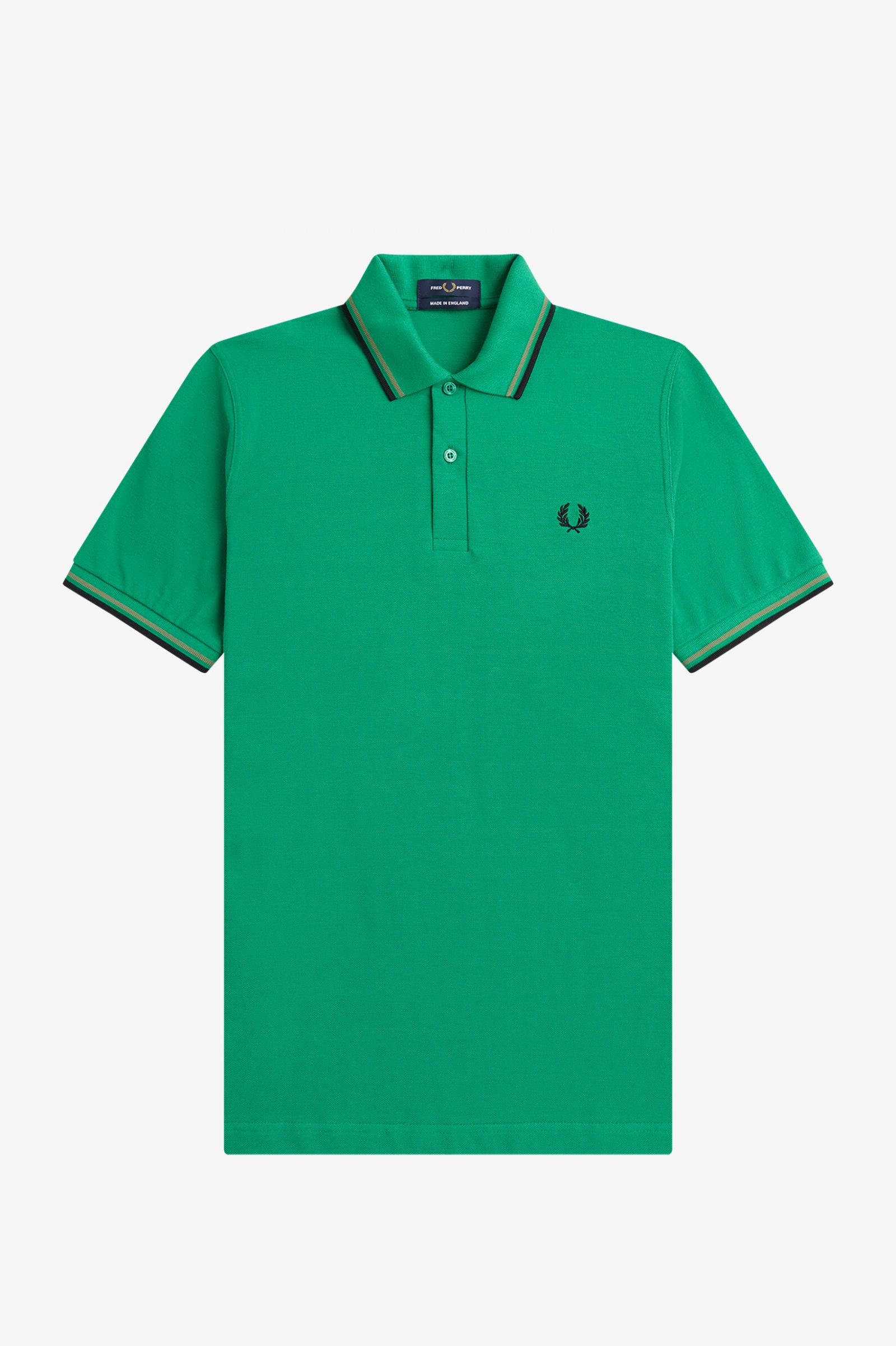 The Fred Perry ShirtM12 Fred Perry Green / Field Green / Black