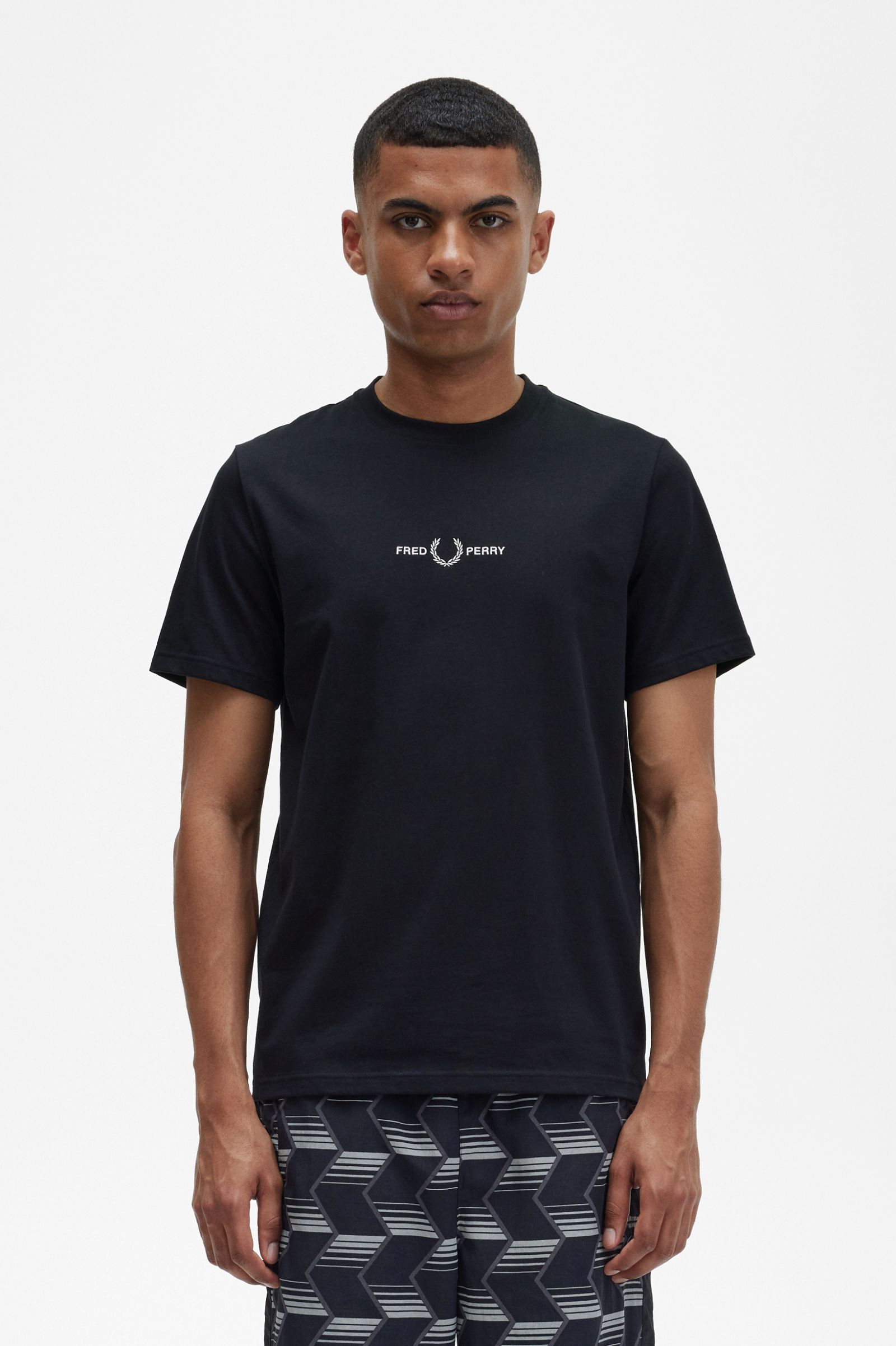 Embroidered T-Shirt Black