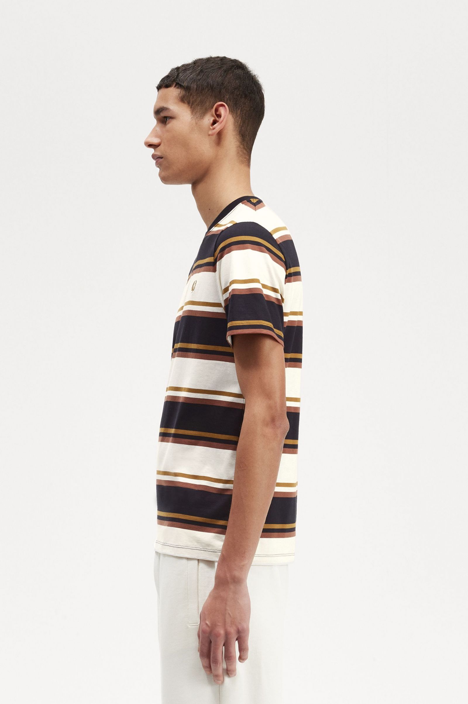 Bold Stripe T-Shirt Ecru