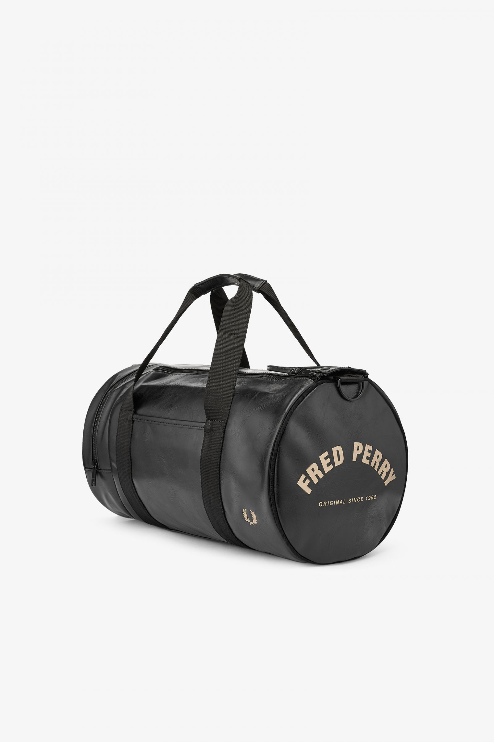 Tonal PU Barrel Bag Black