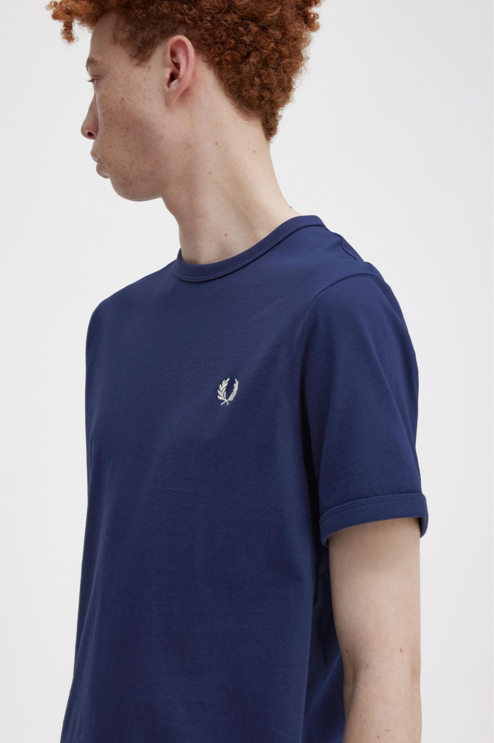 Ringer T-Shirt French Navy / Snow White