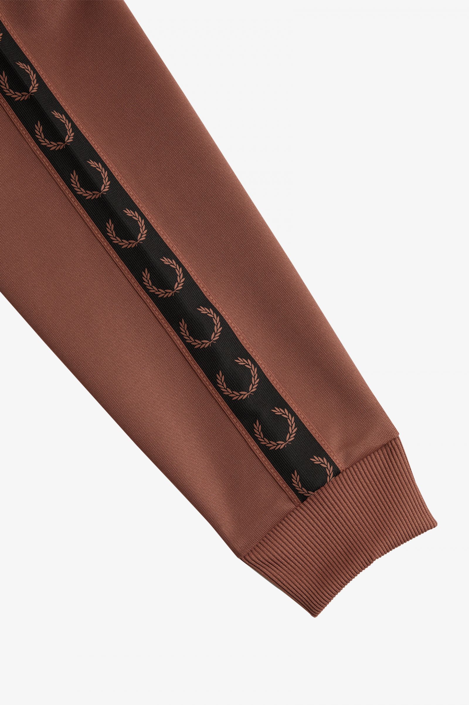 Contrast Tape Track Jacket Whisky Brown / Black