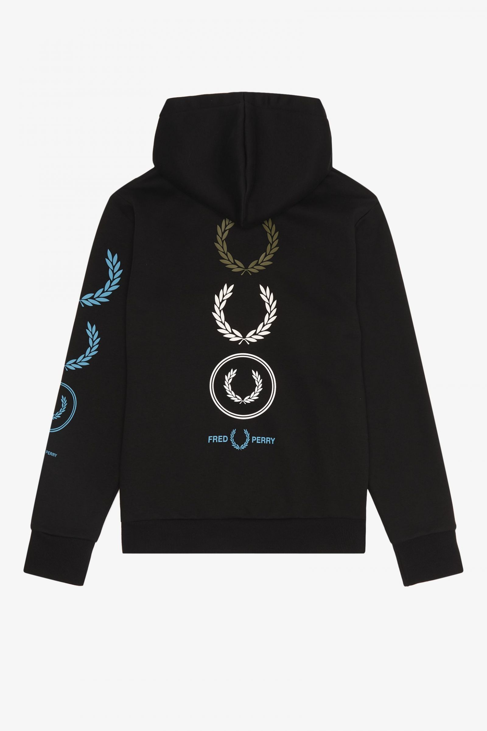 Graphic Branding Hooded Sweatshirt Black