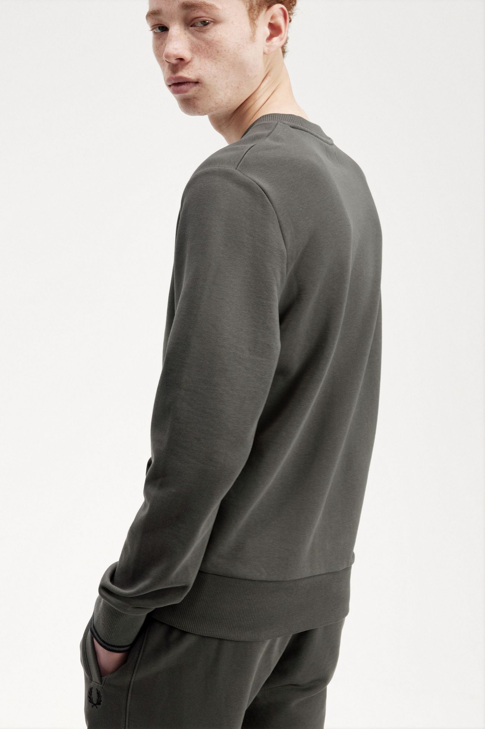 Crew Neck Sweatshirt Field Green