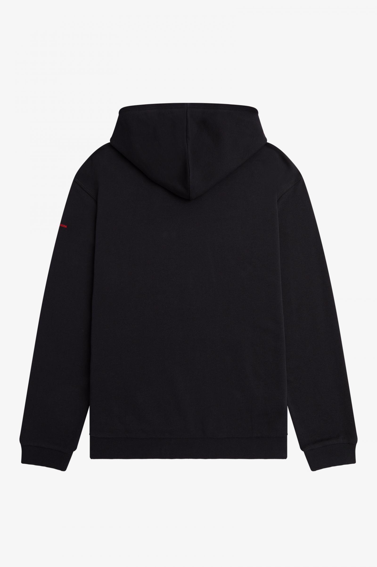 Raf SimonsPrinted Hooded Sweatshirt Black