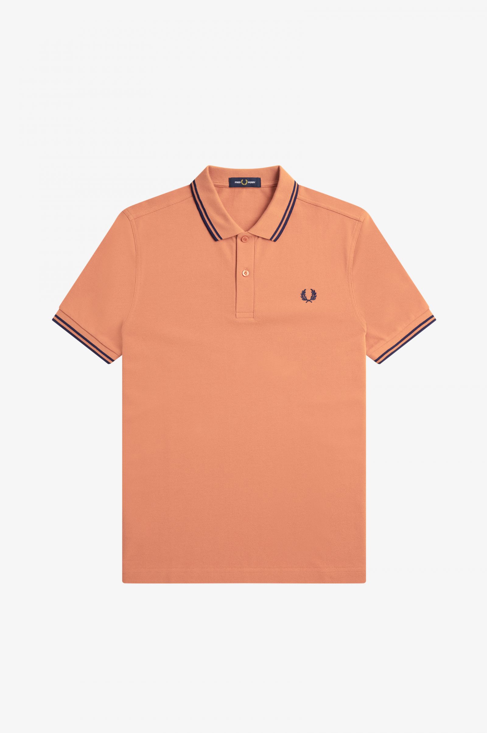 The Fred Perry ShirtM3600 Light Rust / French Navy / French Navy
