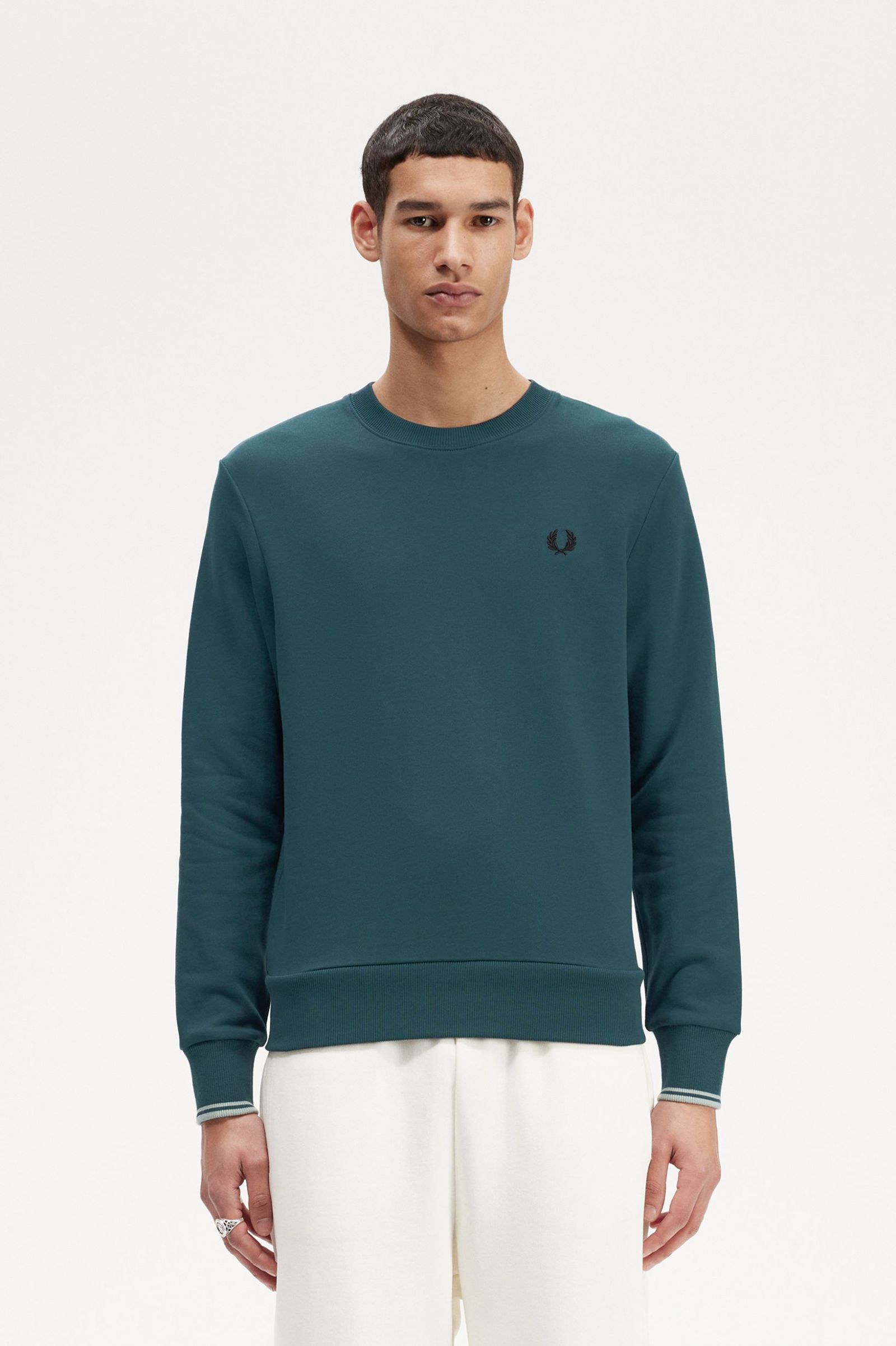 Crew Neck Sweatshirt Petrol Blue