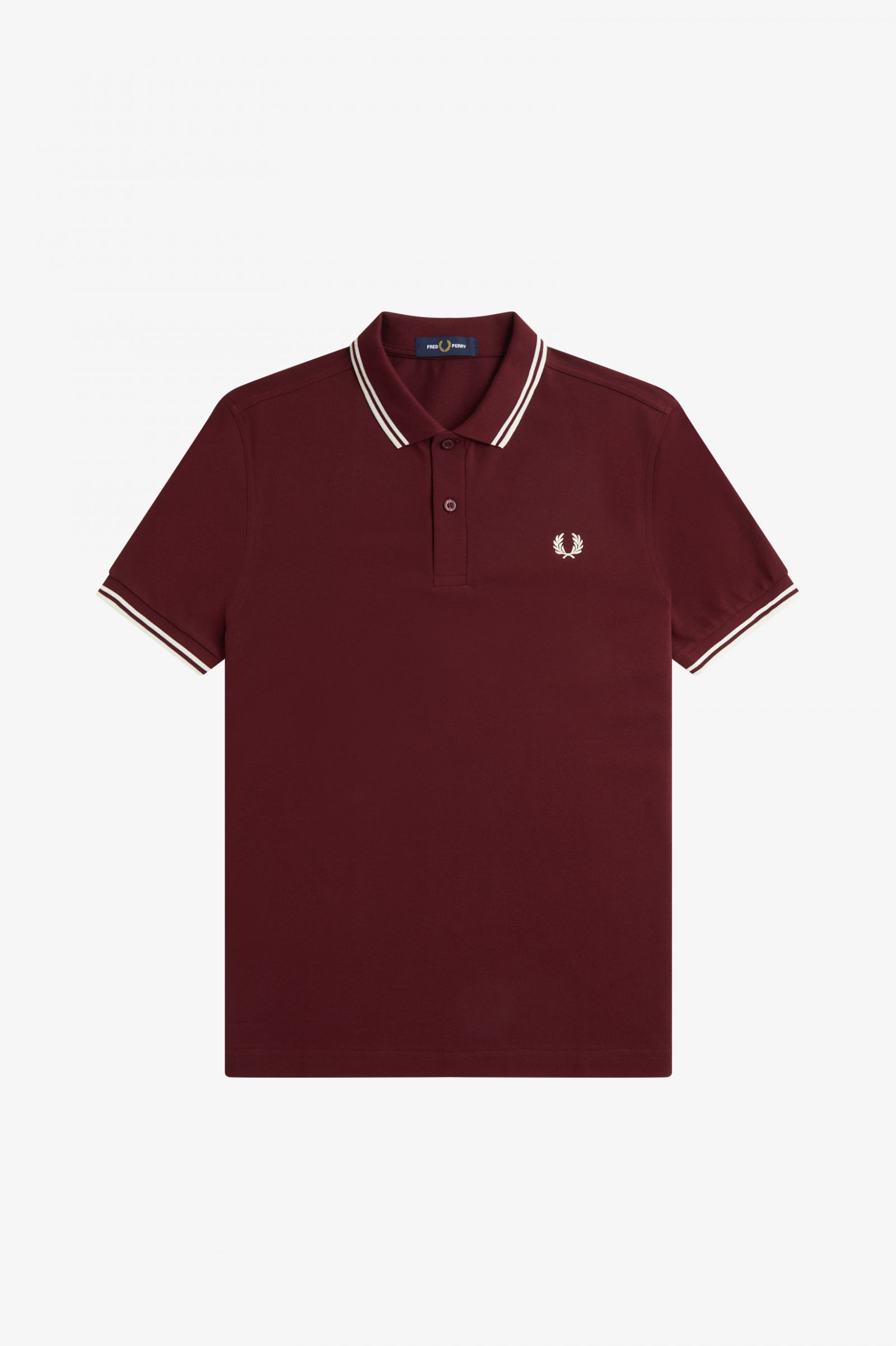 The Fred Perry ShirtM3600 Oxblood / Ecru / Ecru