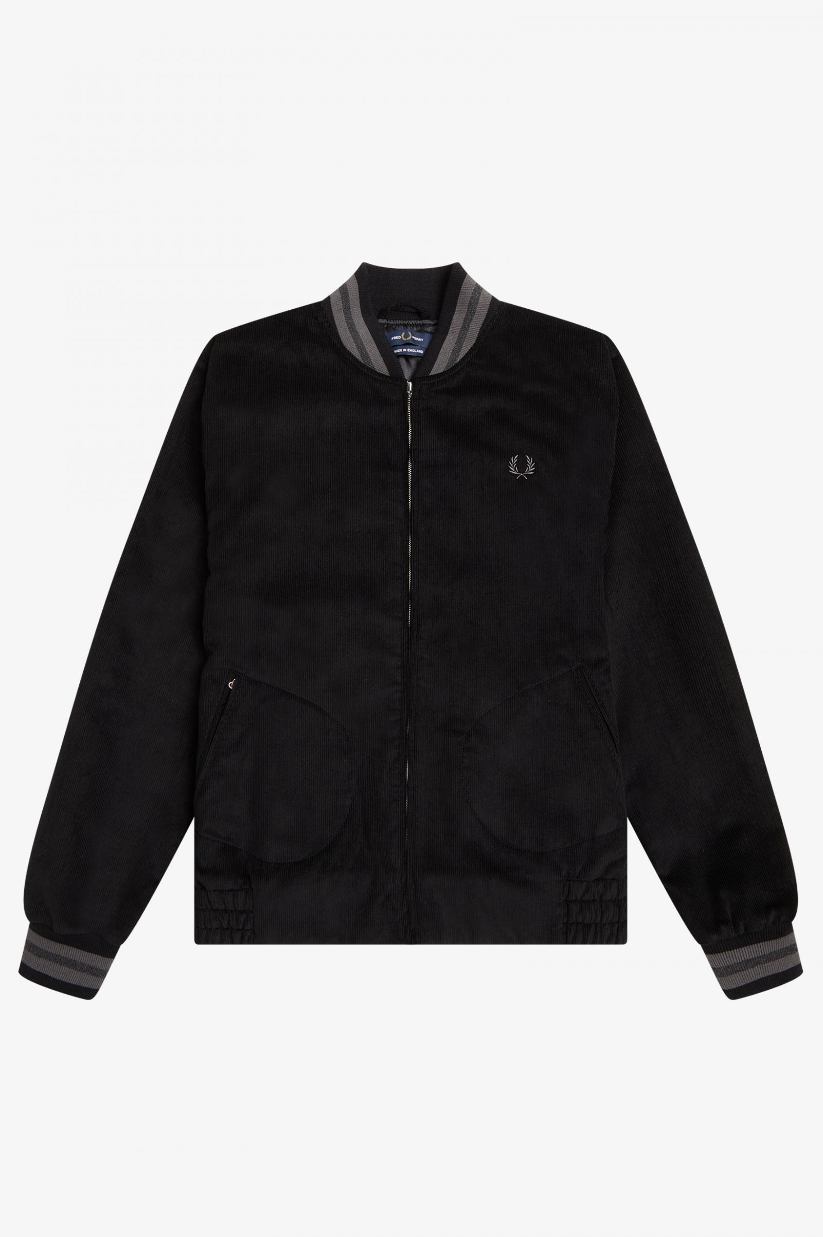 Made In EnglandNeedlecord Tennis Bomber Black