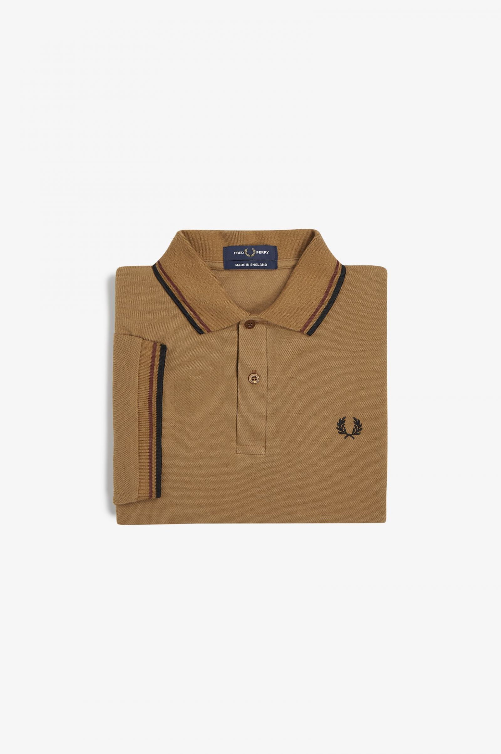 The Fred Perry ShirtM12 Dark Caramel / Whisky Brown / Black
