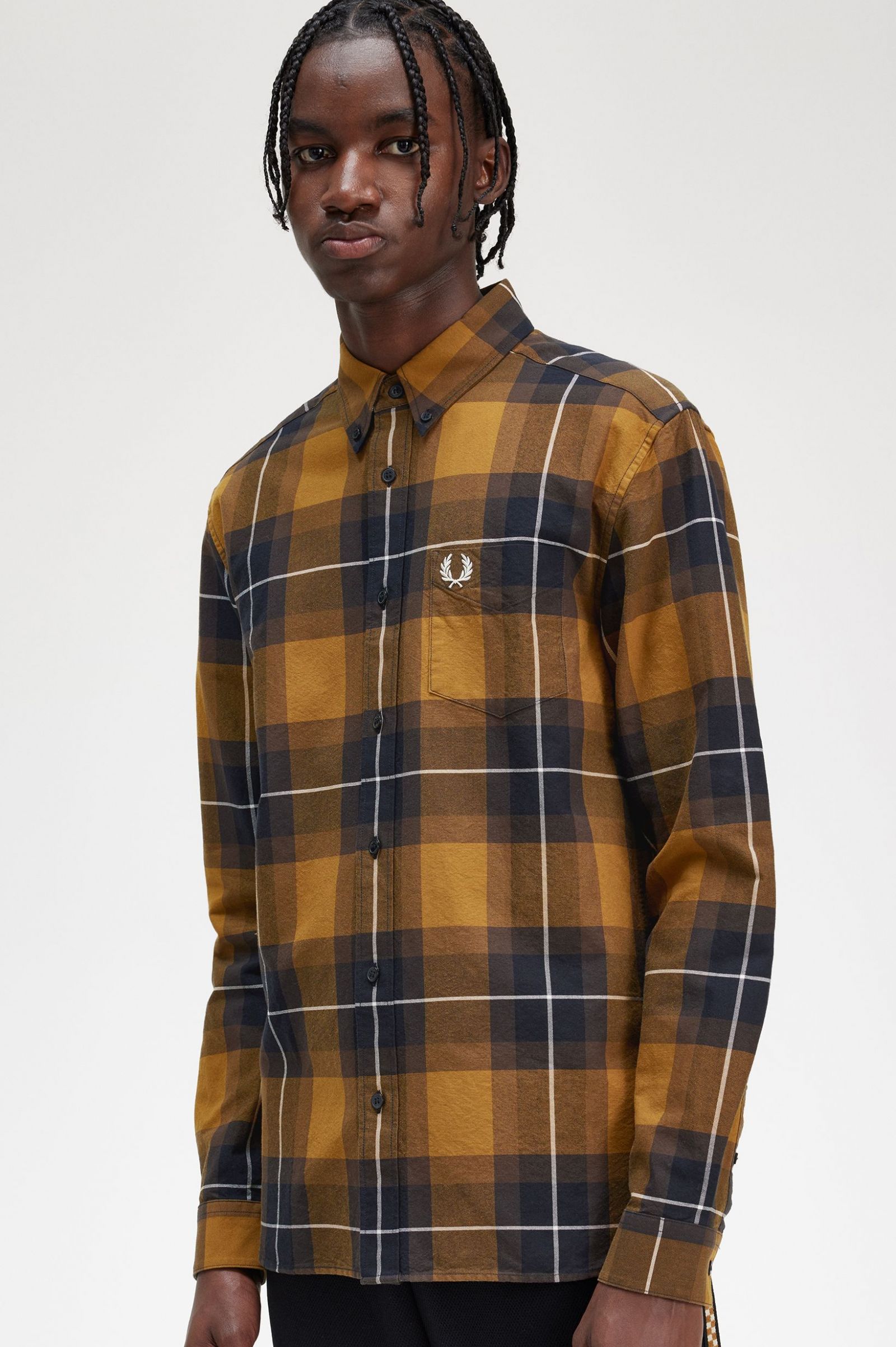 Tartan Shirt Dark Caramel