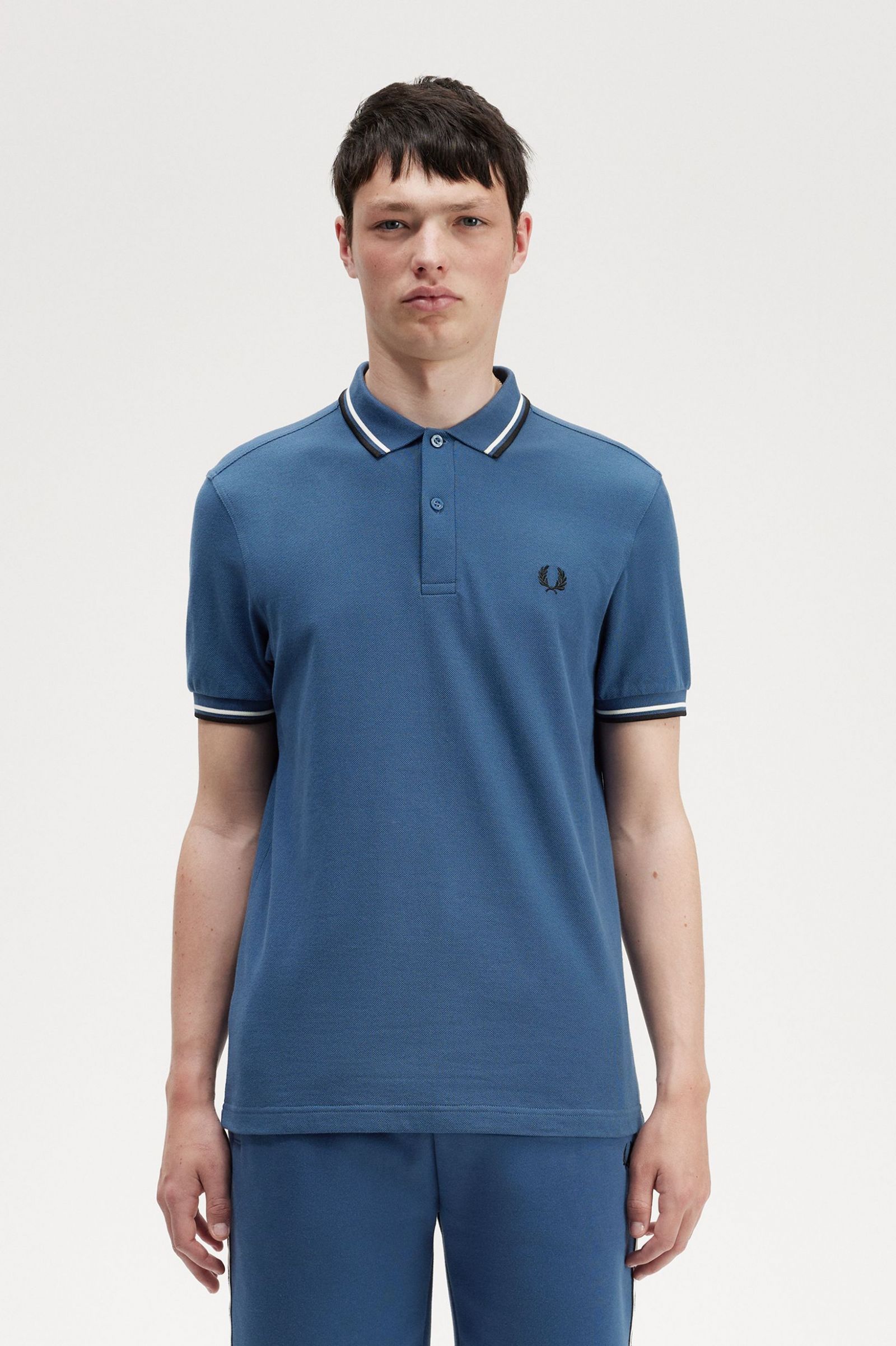 The Fred Perry ShirtM3600 Midnight Blue / Snow White / Black