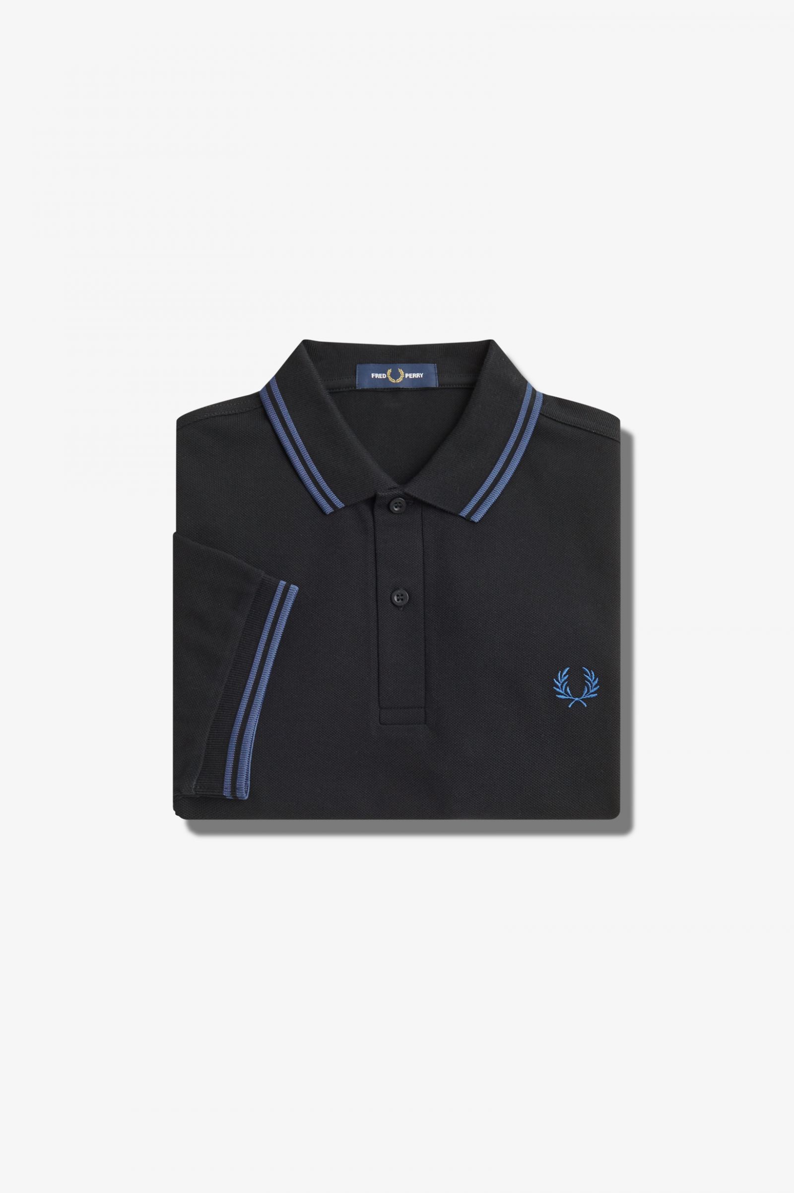 The Fred Perry ShirtM3600 Black / Midnight Blue / Midnight Blue