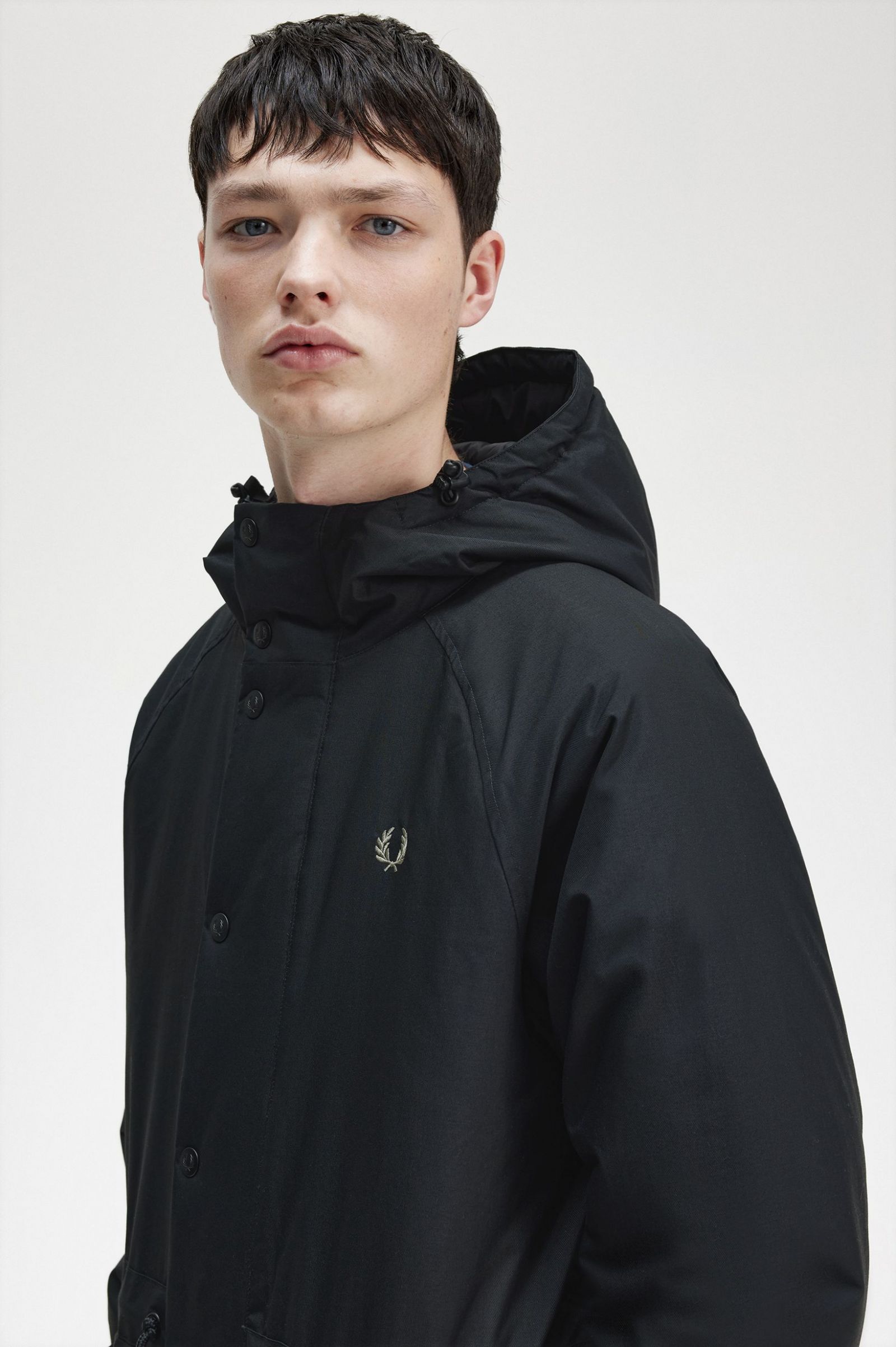 Padded Zip Through Jacket Black