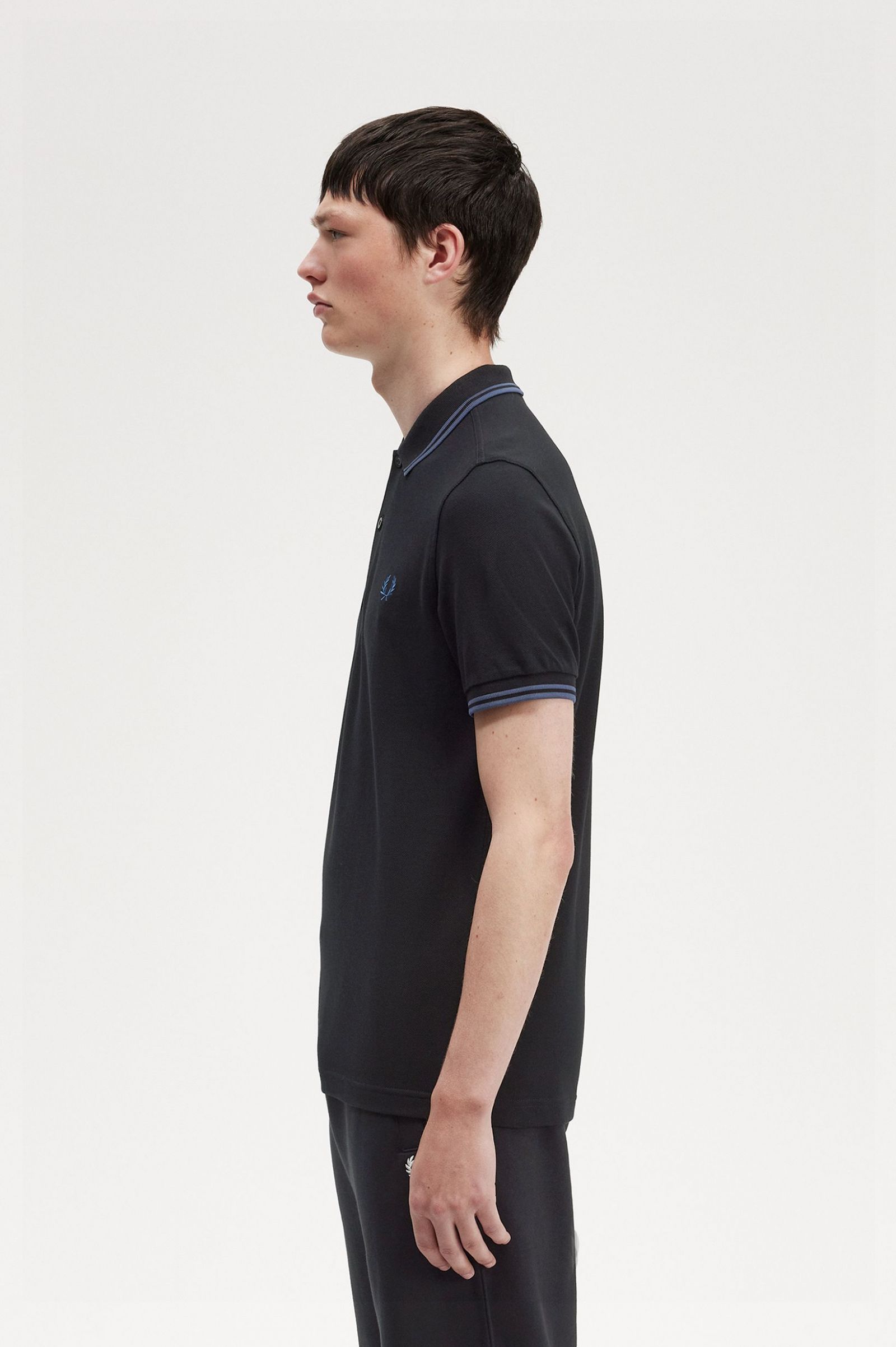 The Fred Perry ShirtM3600 Black / Midnight Blue / Midnight Blue