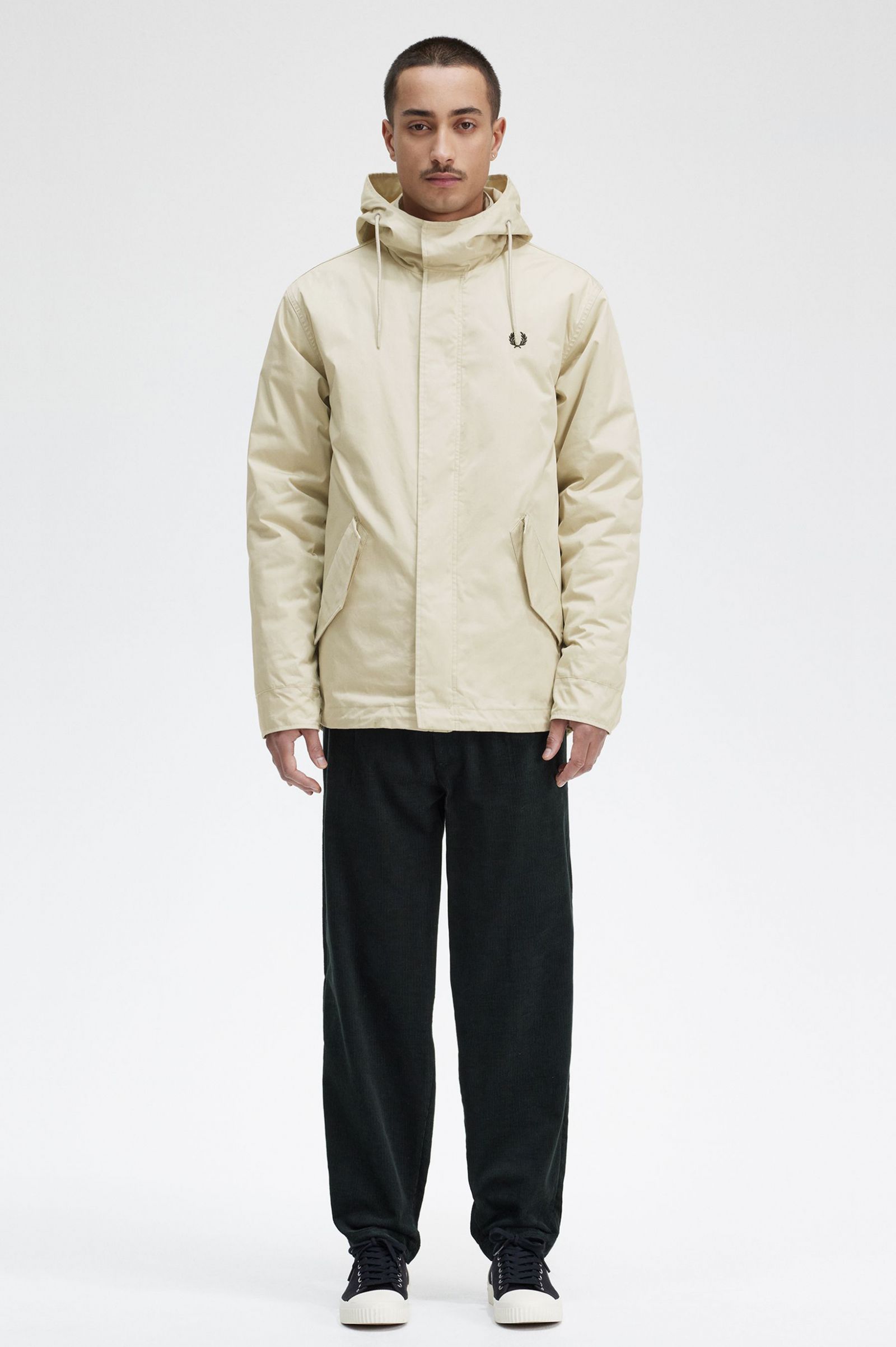 Short Padded Parka Light Oyster