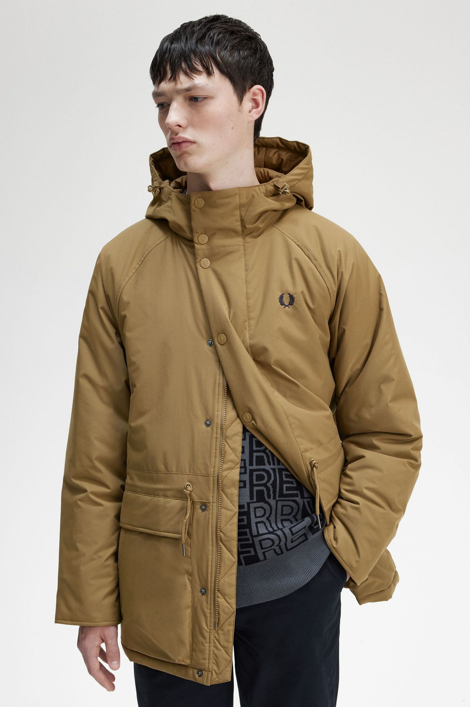 Padded Zip Through Jacket Shaded Stone