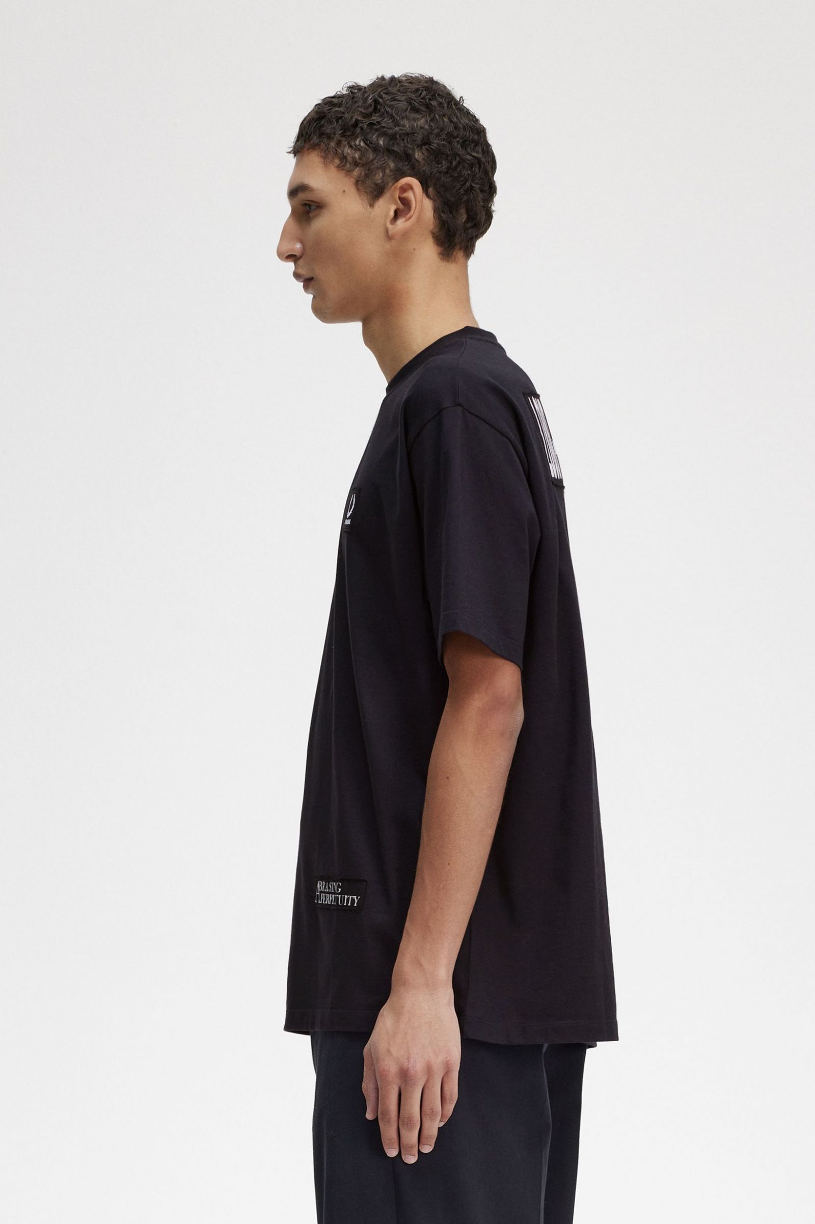 Raf SimonsPrinted Patch Relaxed T-Shirt Black