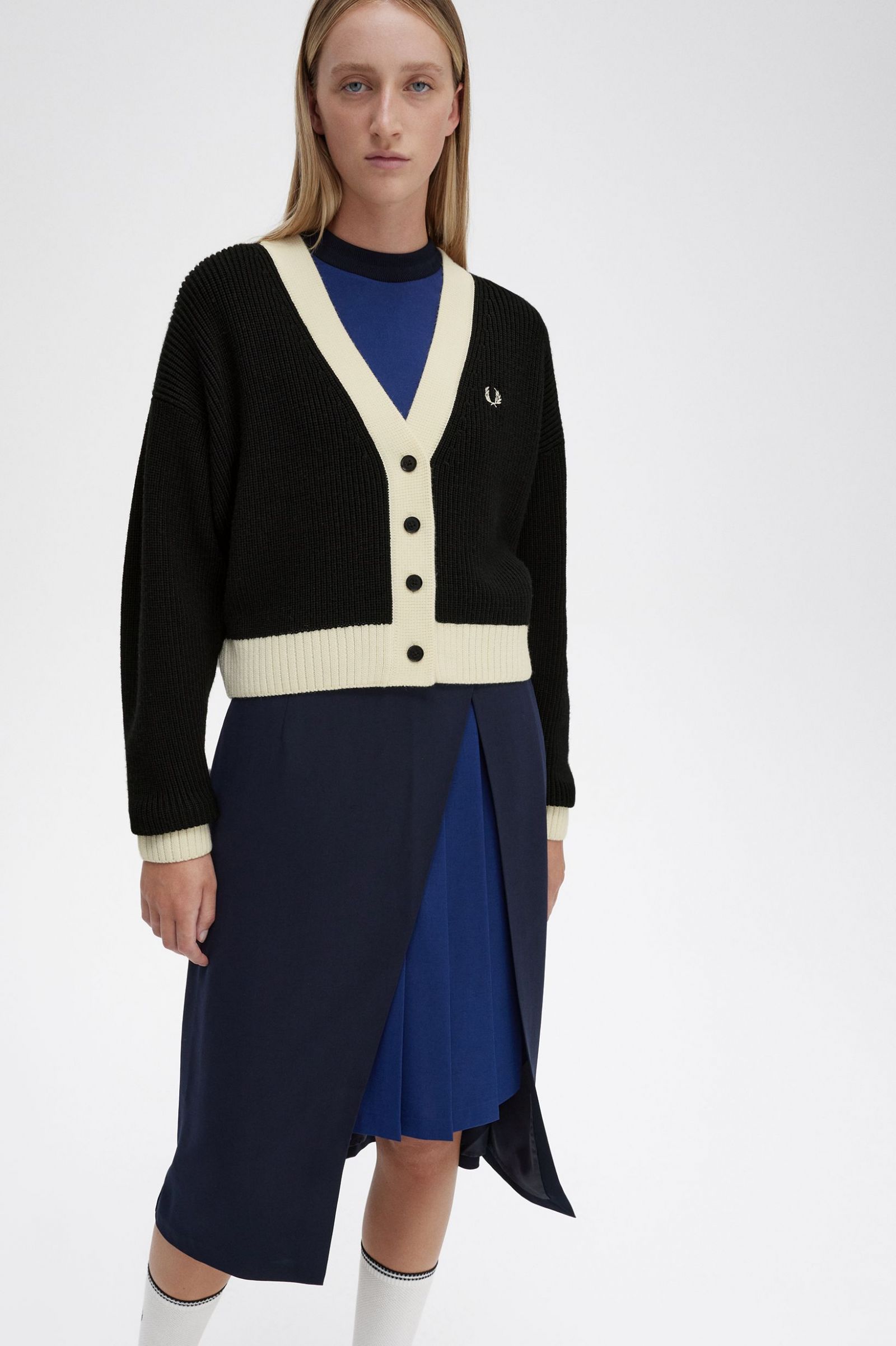 Button-Through Cardigan Black