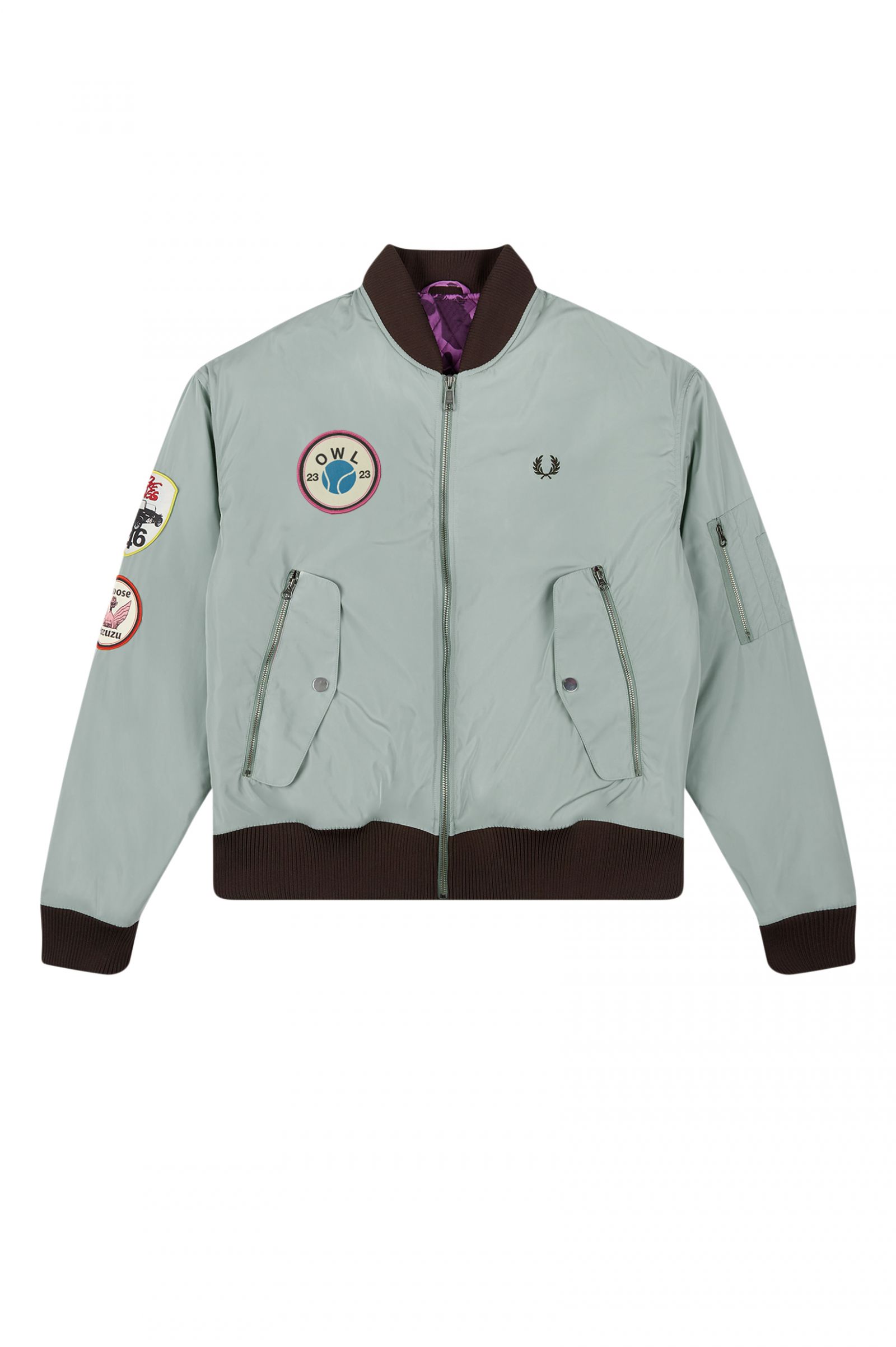 GorillazPatch Detail Bomber Jacket Dusty Navy