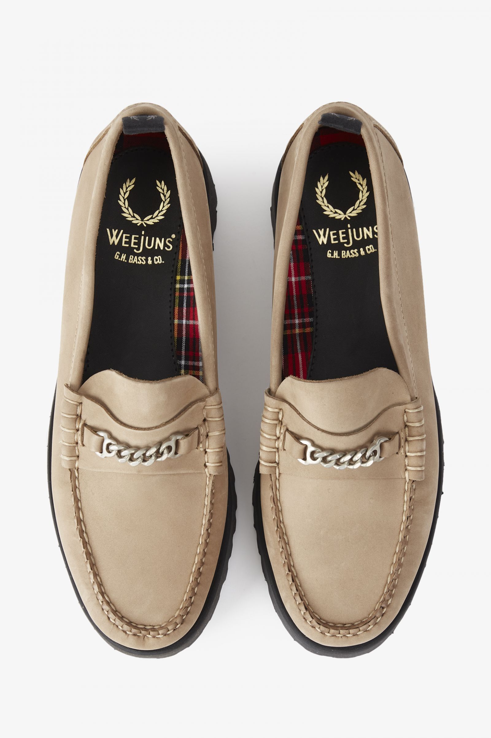 G. H. Bass & Co.Chain Detail Penny Loafers Black