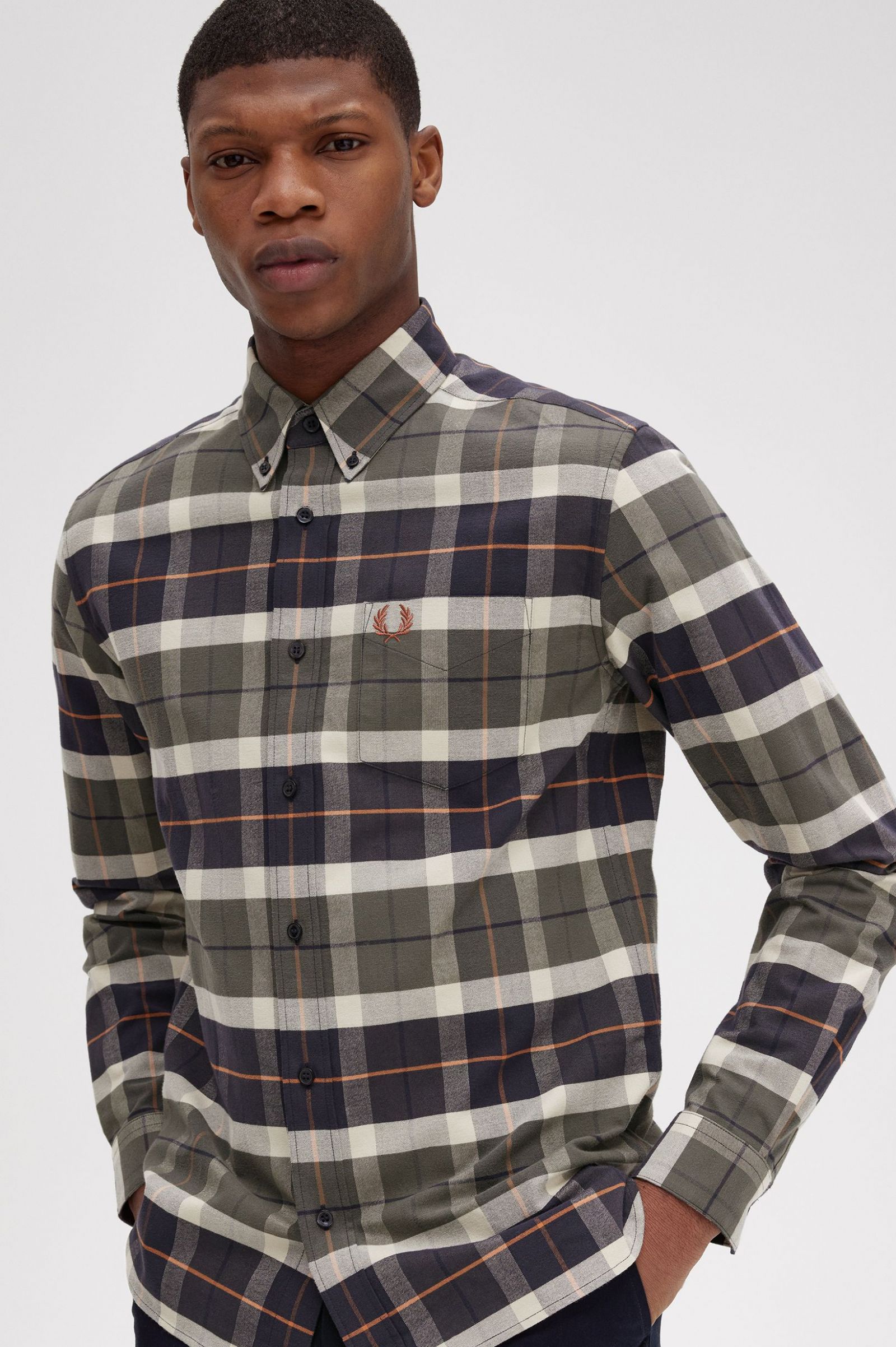 Brushed Tartan Shirt Field Green