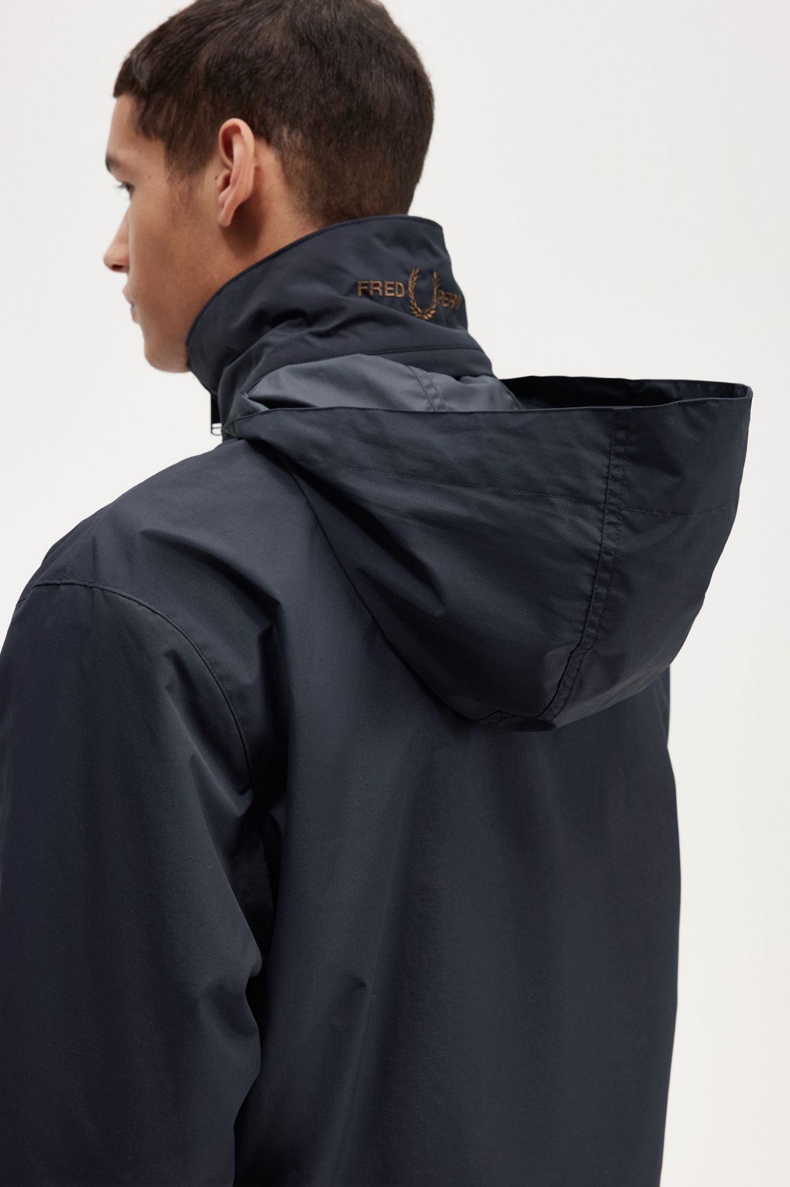 Patch Pocket Zip Through Jacket Navy