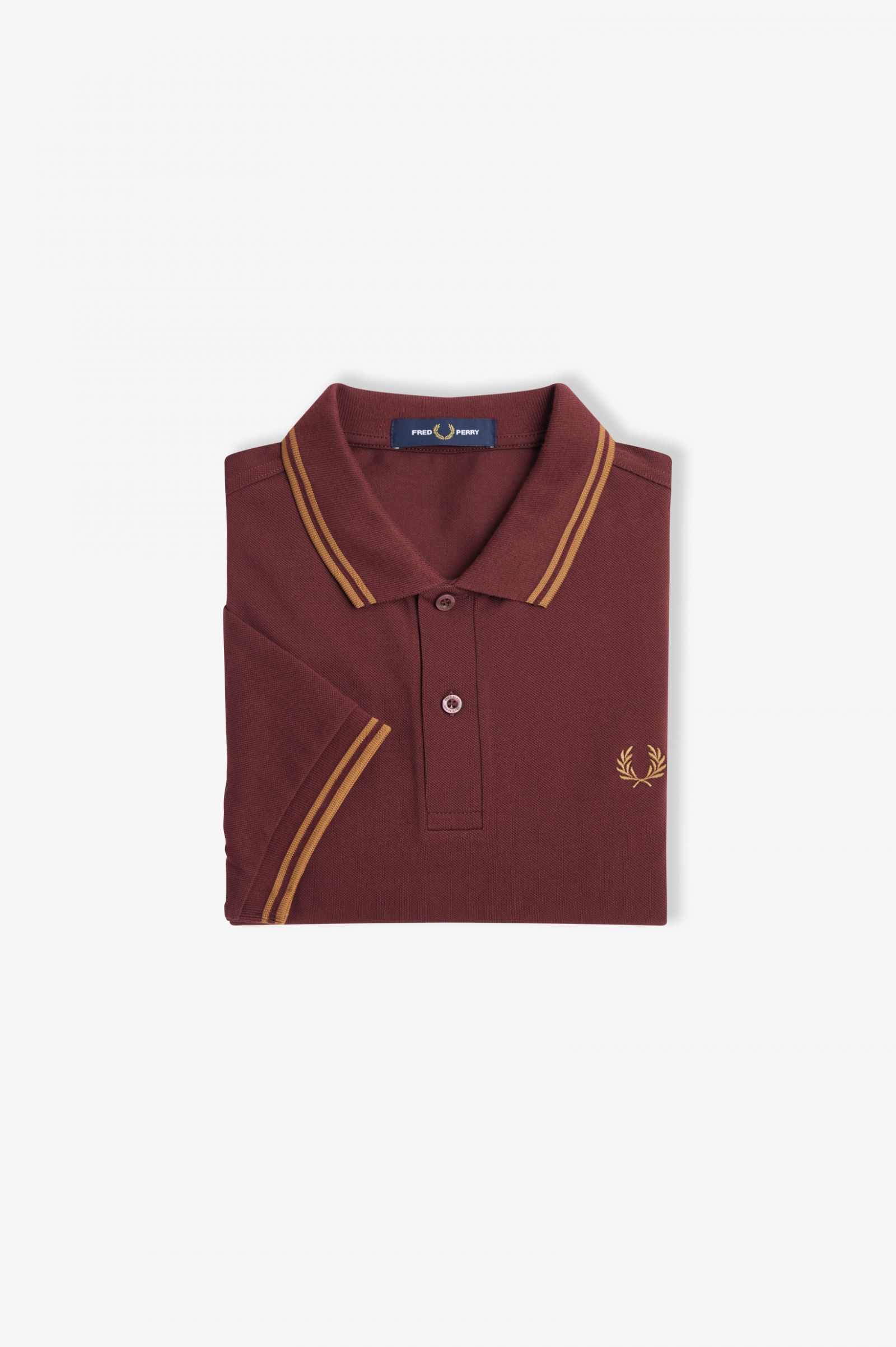 The Fred Perry ShirtM3600 Oxblood / Shaded Stone / Shaded Stone