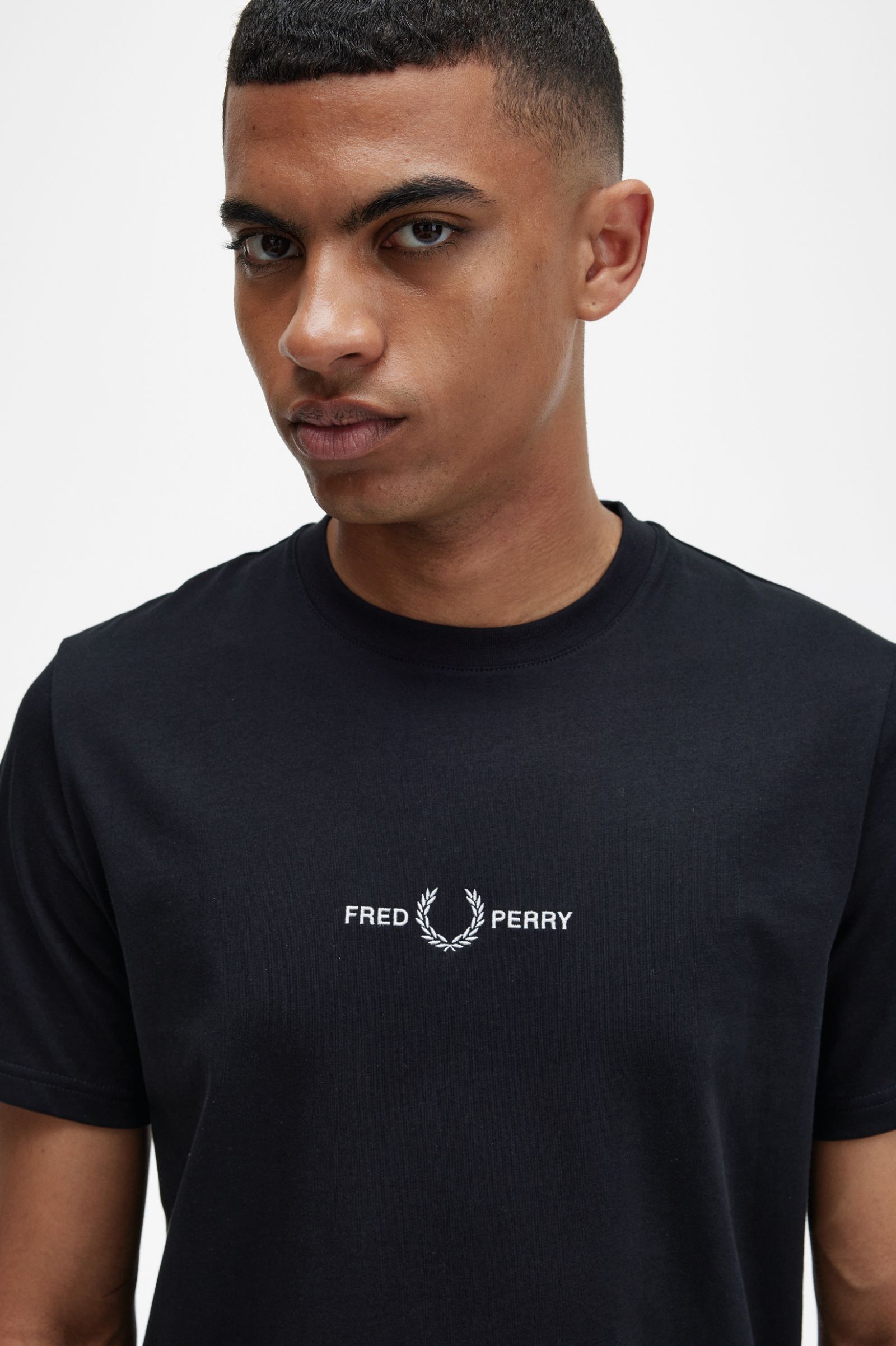 Embroidered T-Shirt Black