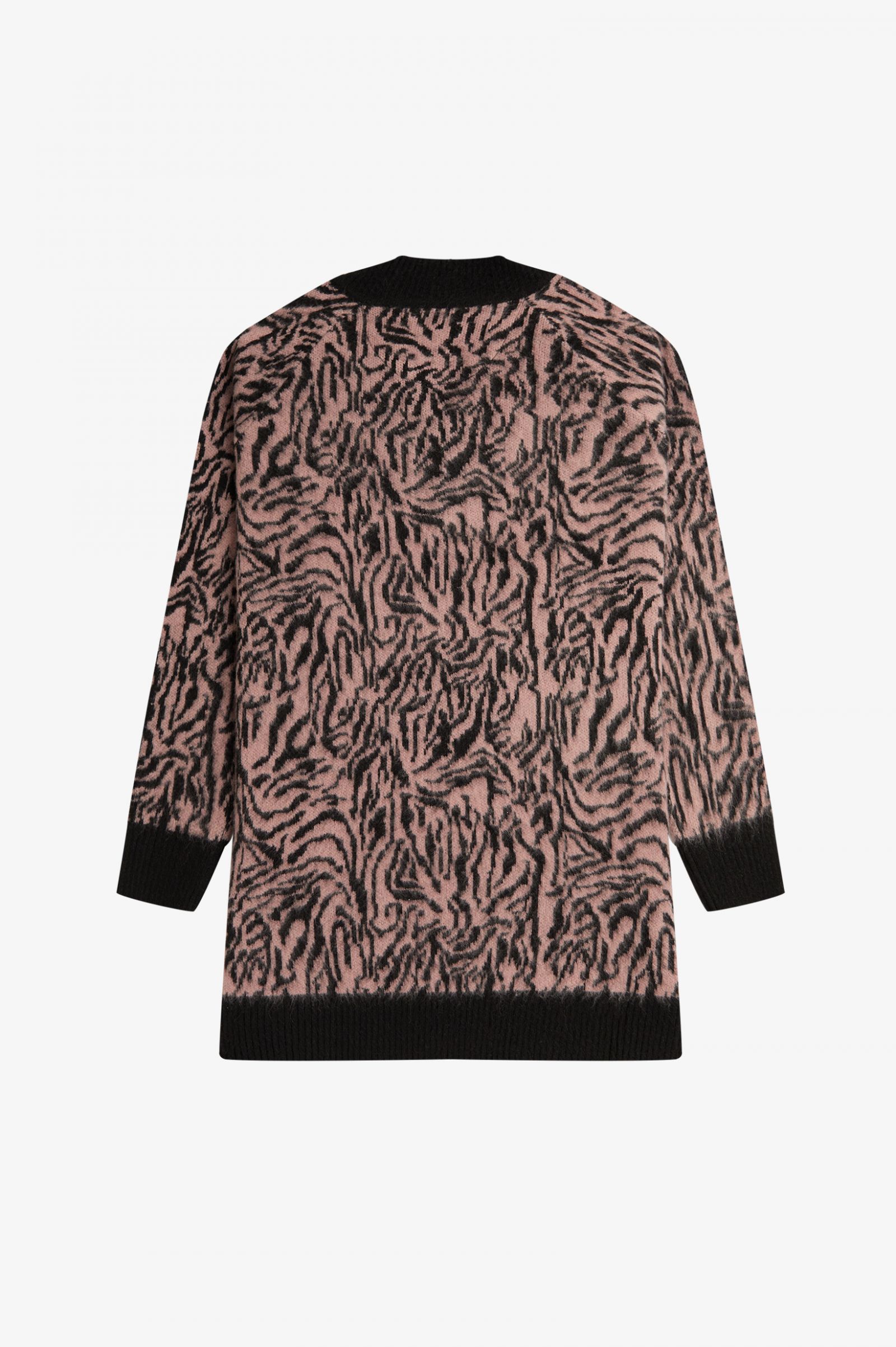 Amy Winehouse FoundationZebra Knitted Dress Dusty Rose Pink