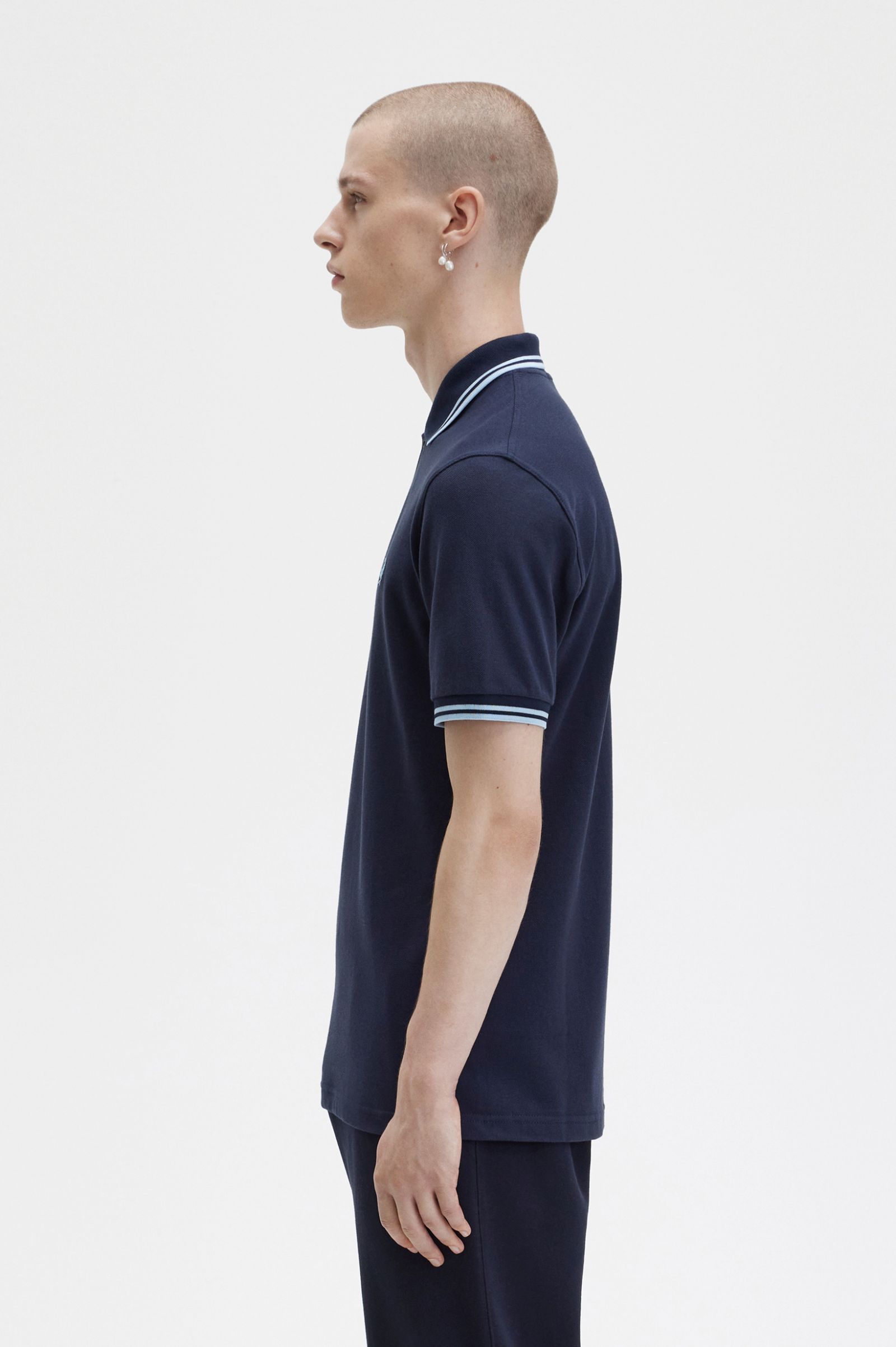 The Fred Perry ShirtM12 Navy / Ice / Ice