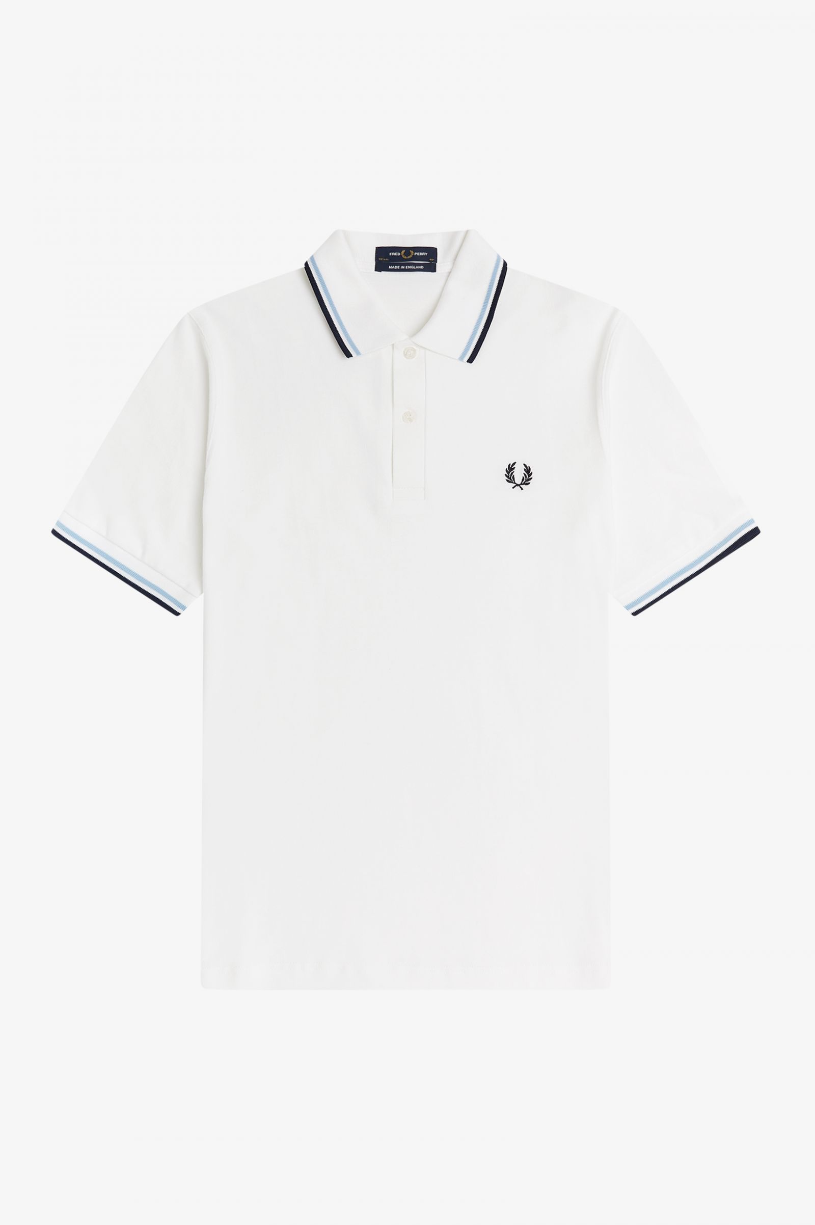 The Fred Perry ShirtM12 White / Ice / Navy