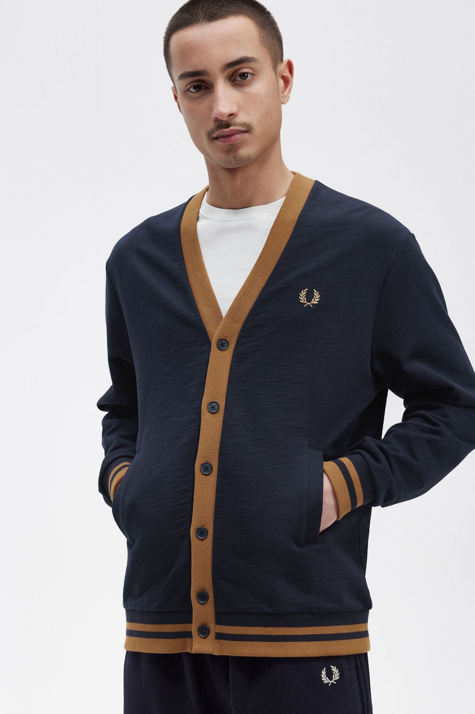 Button Through Sweatshirt Navy