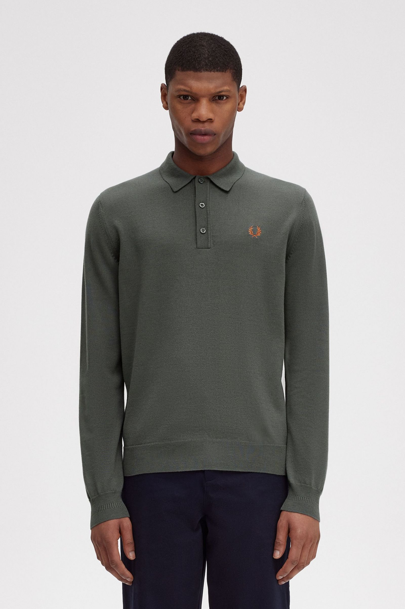 Classic Knitted Shirt Field Green
