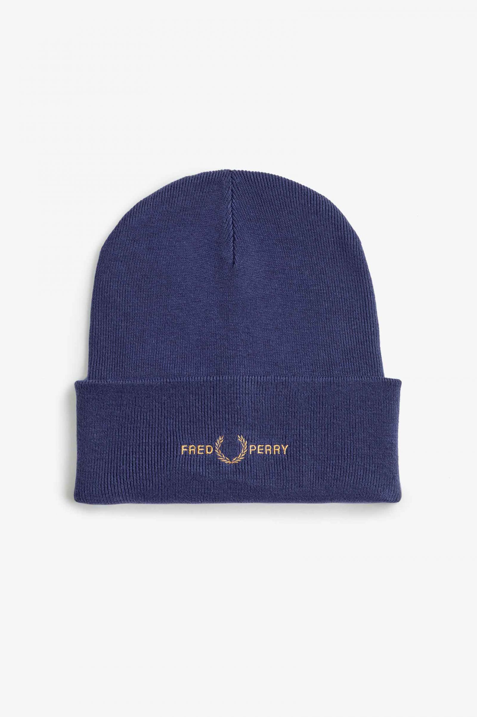 Graphic Beanie French Navy / Dark Caramel