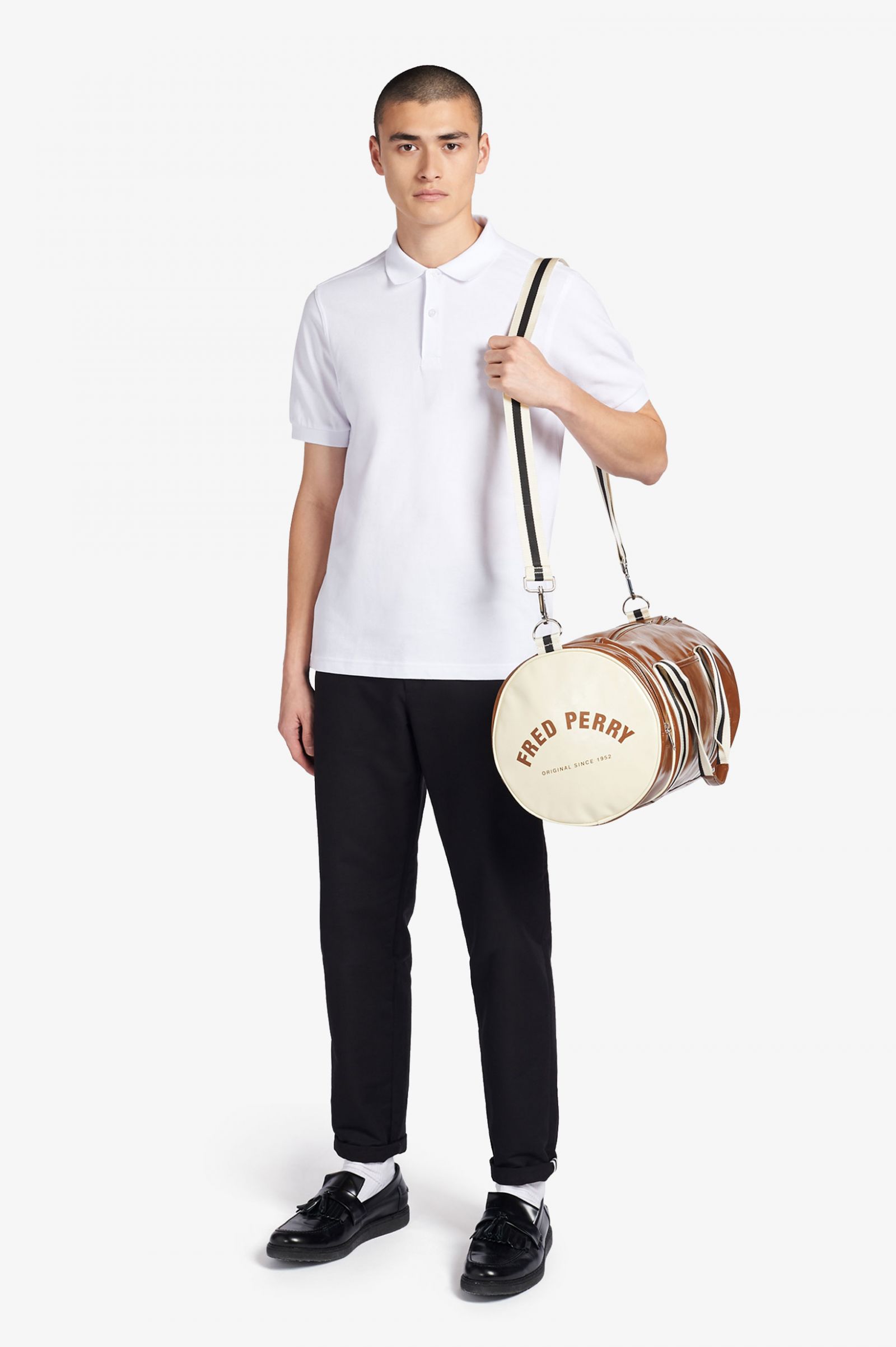 Classic Barrel Bag Tan / Ecru