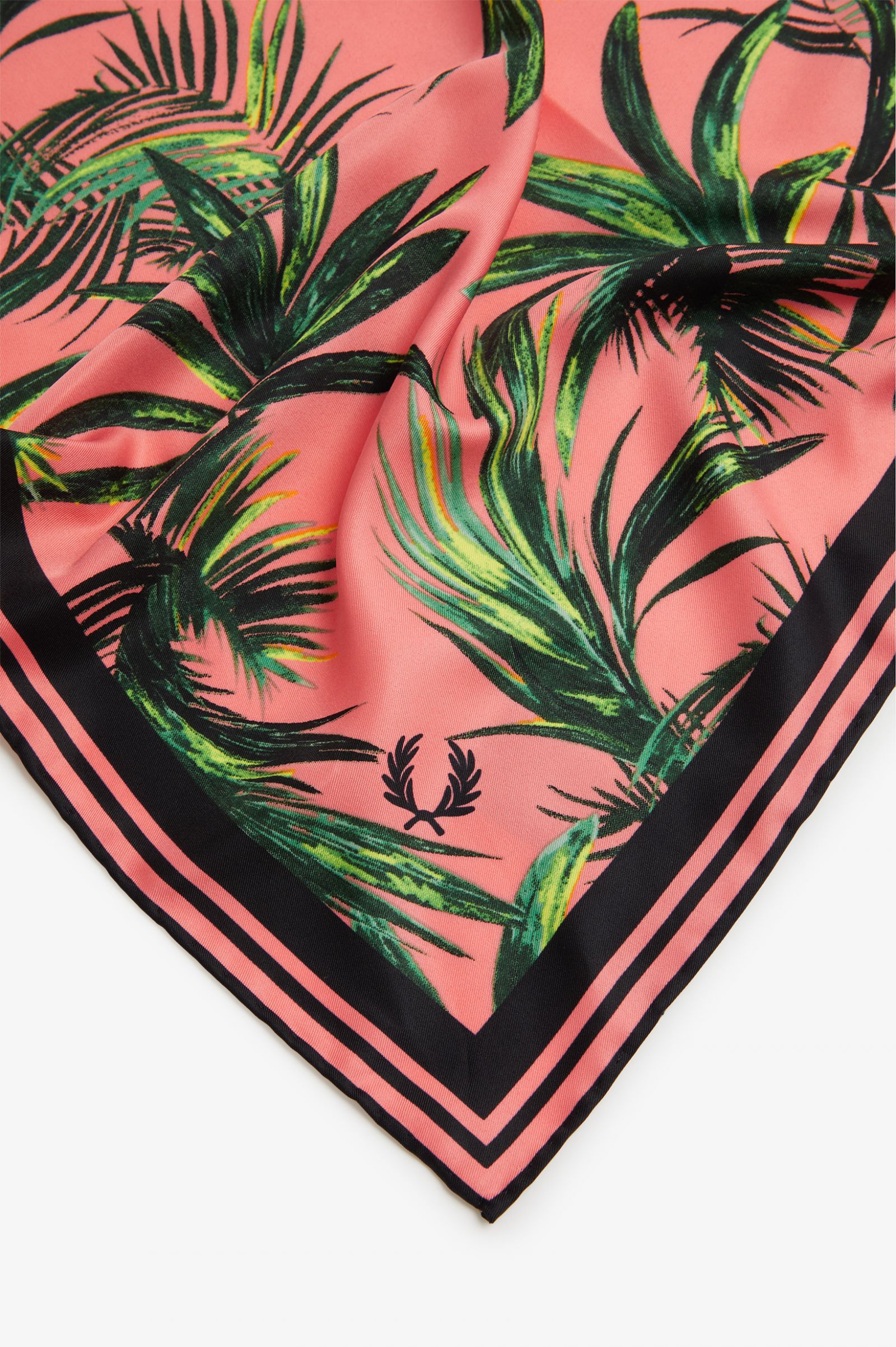 Amy Winehouse FoundationPalm Print Scarf Coral Heat