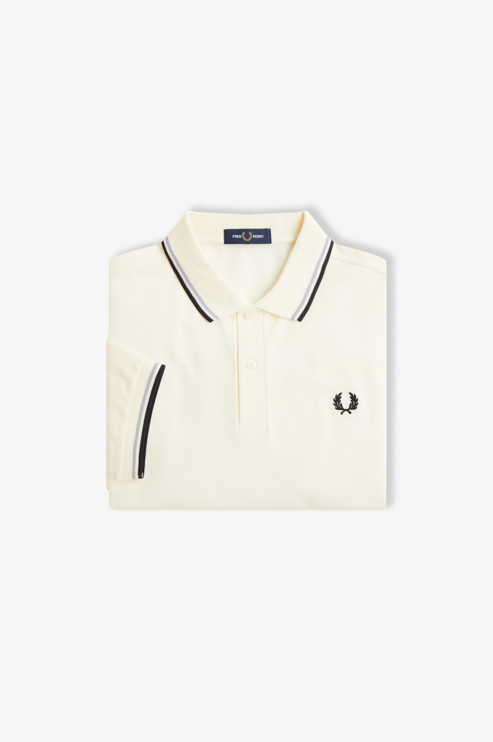 The Fred Perry ShirtM3600 Ecru / Limestone / Black