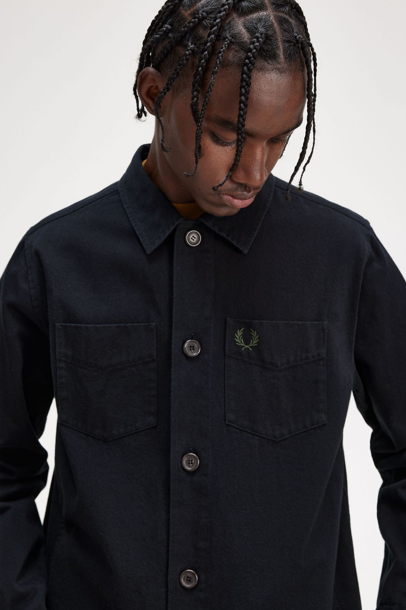 Twill Overshirt Black