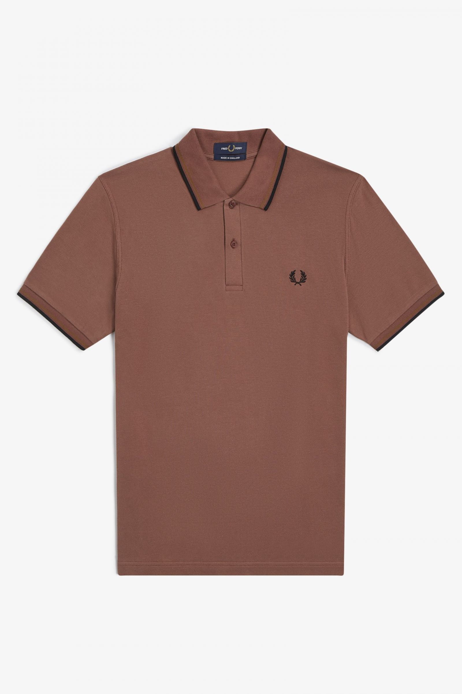 The Fred Perry ShirtM12 Whisky Brown / Dark Caramel / Black