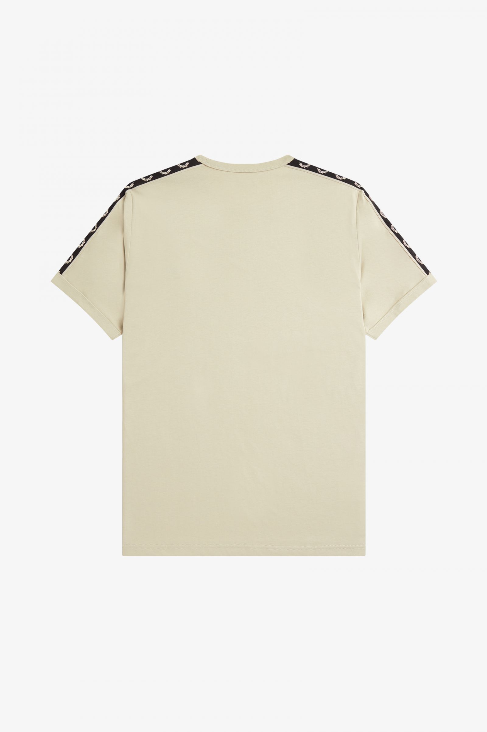 Contrast Tape Ringer T-Shirt Light Oyster / Black