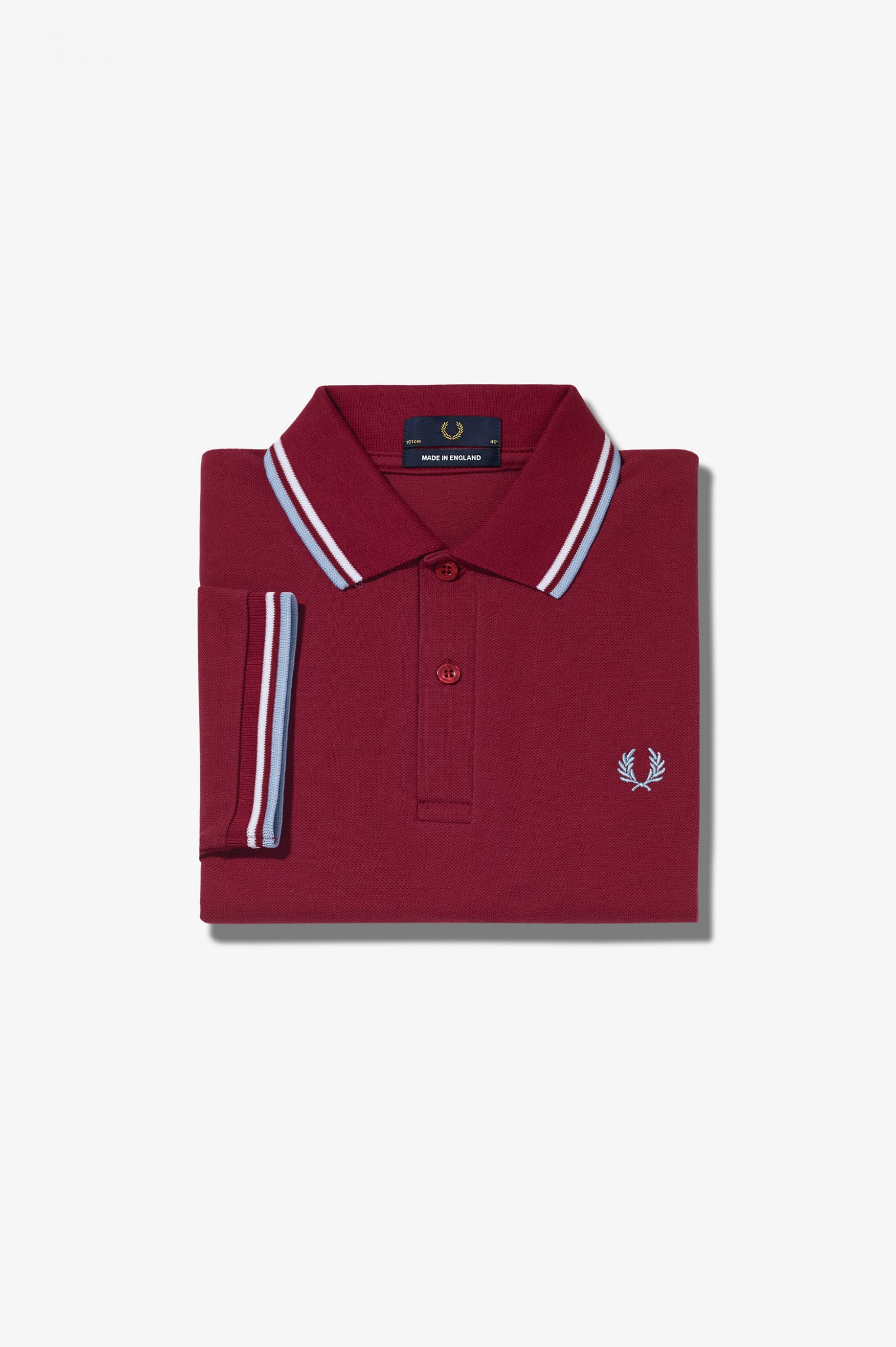 The Fred Perry ShirtM12 Maroon / White / Ice