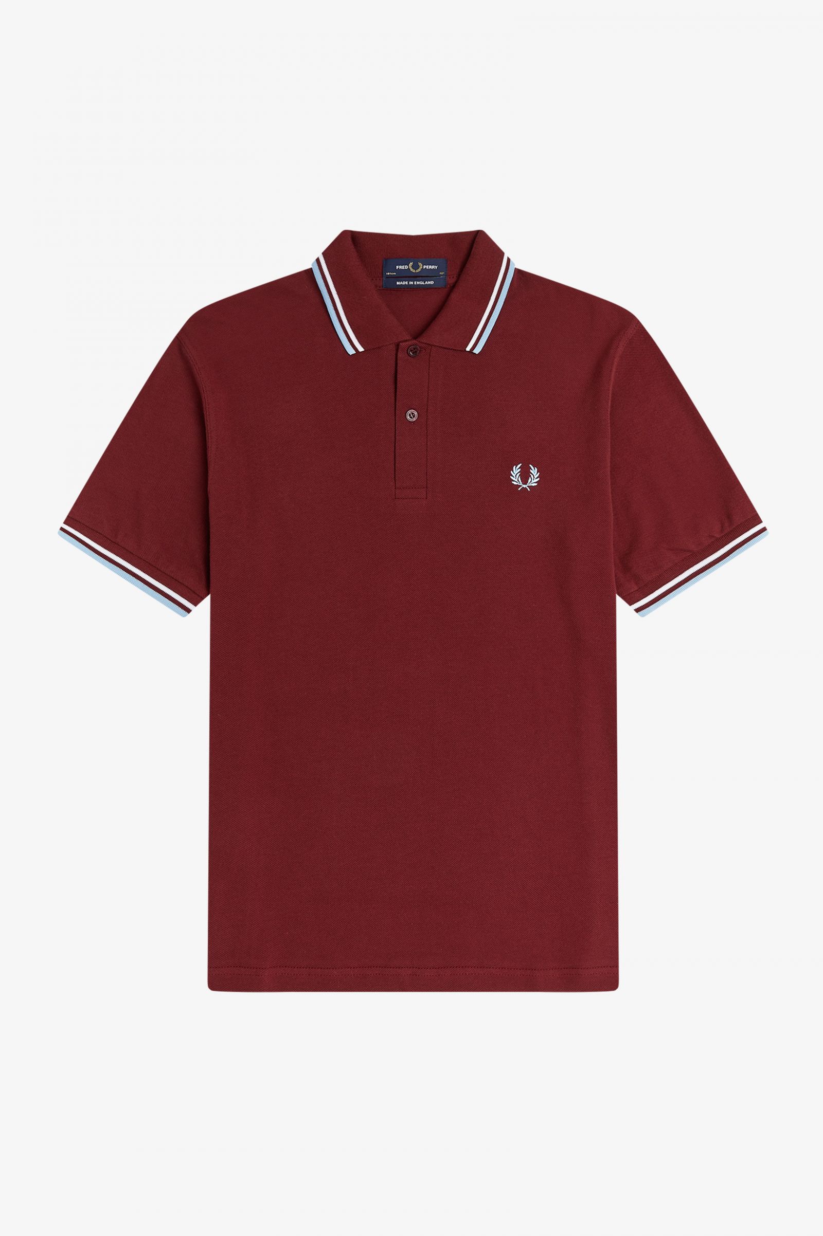 The Fred Perry ShirtM12 Maroon / White / Ice