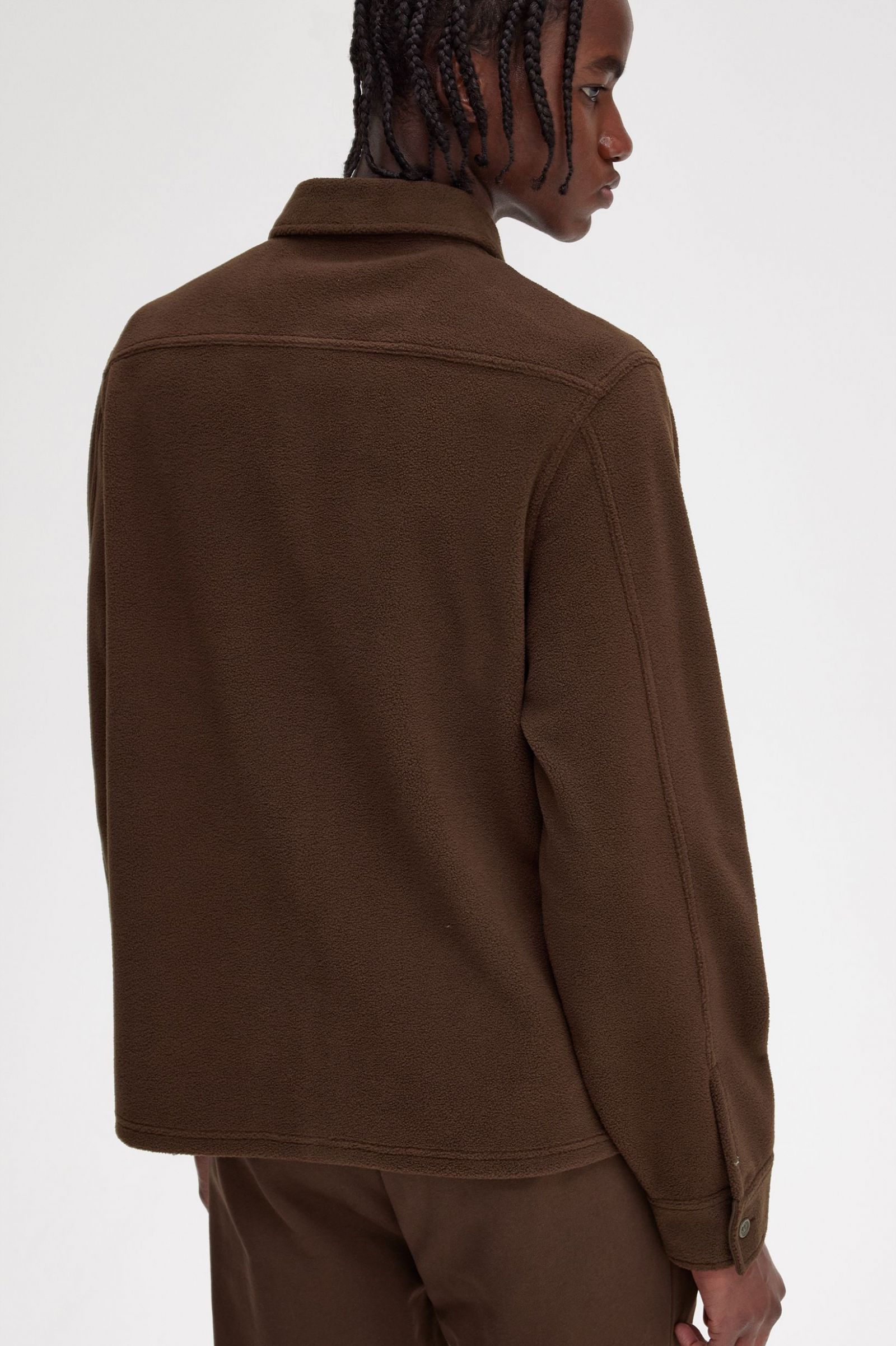 Fleece Overshirt Burnt Tobacco