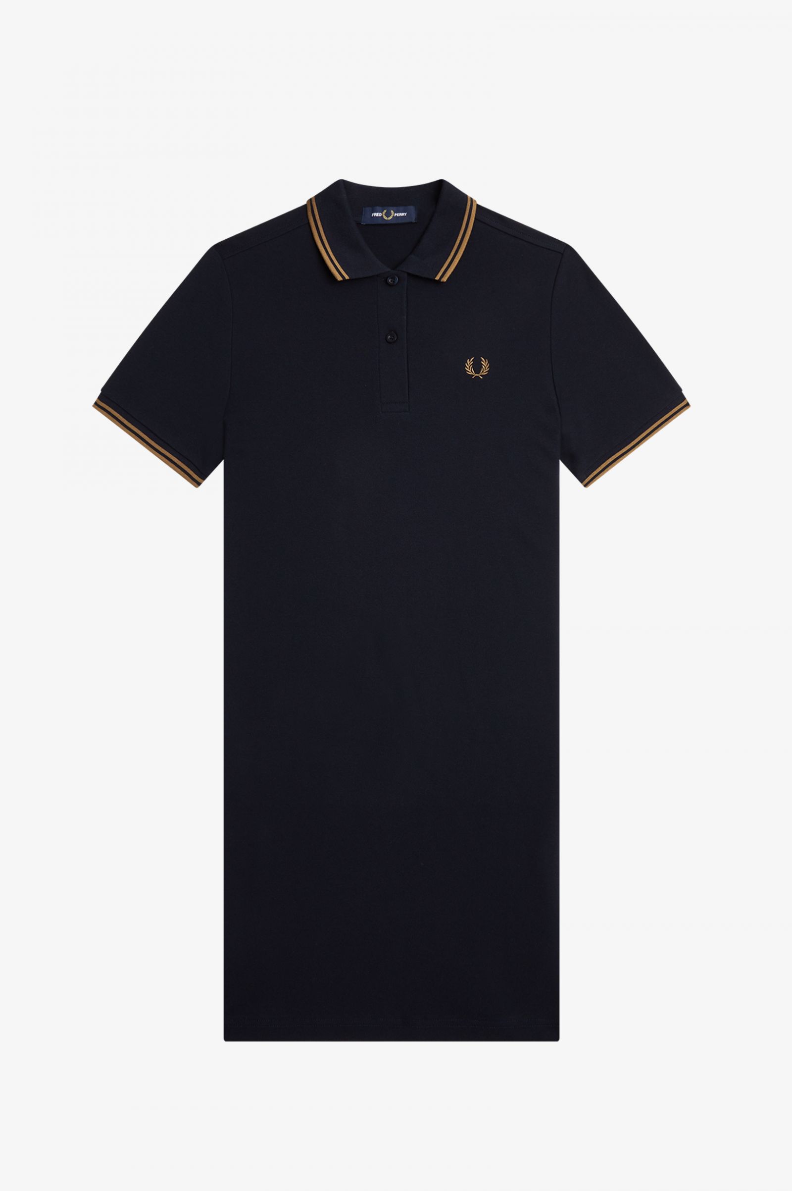 Twin Tipped Fred Perry Shirt Dress Navy