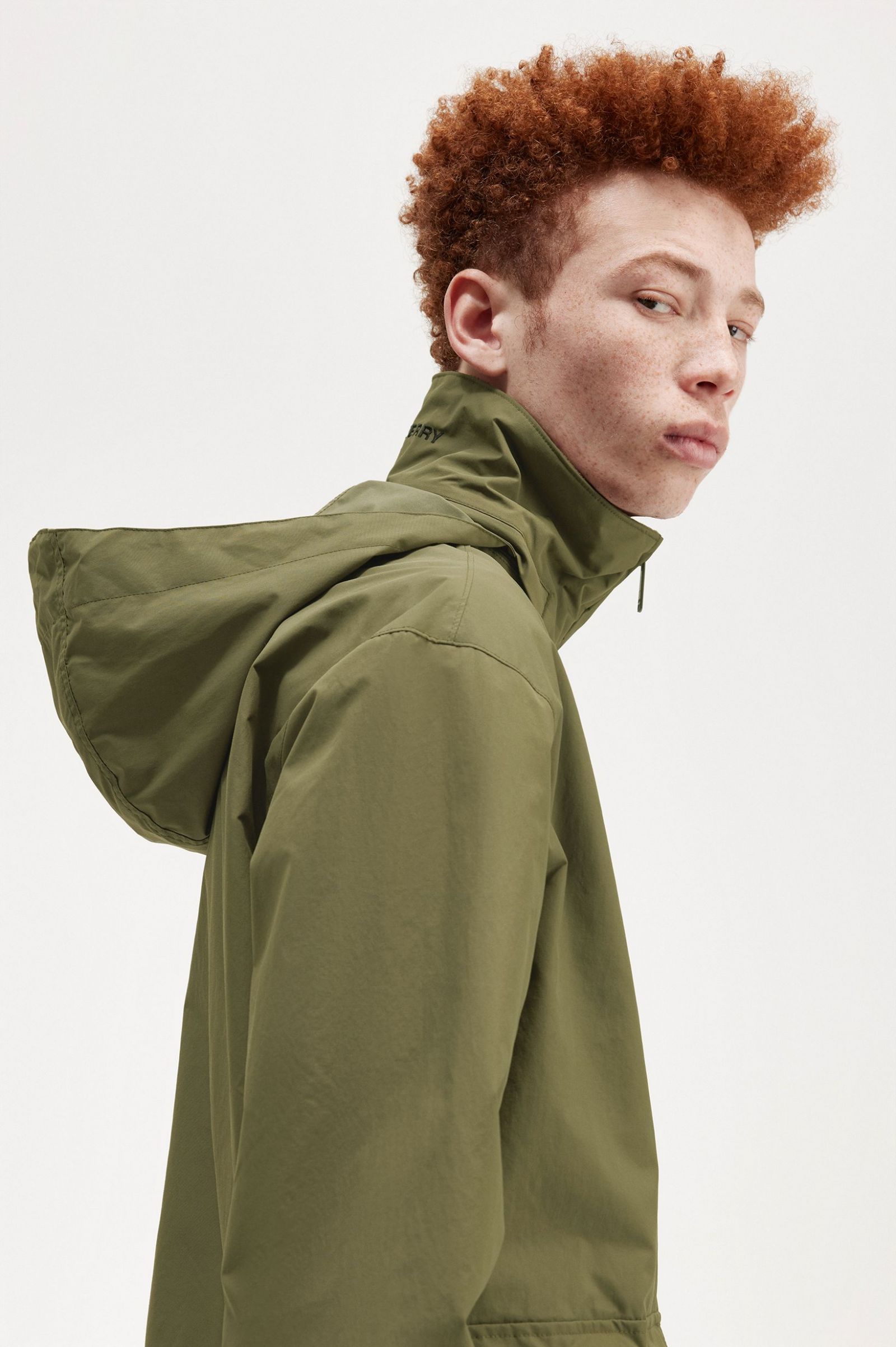 Patch Pocket Zip Through Jacket Uniform Green