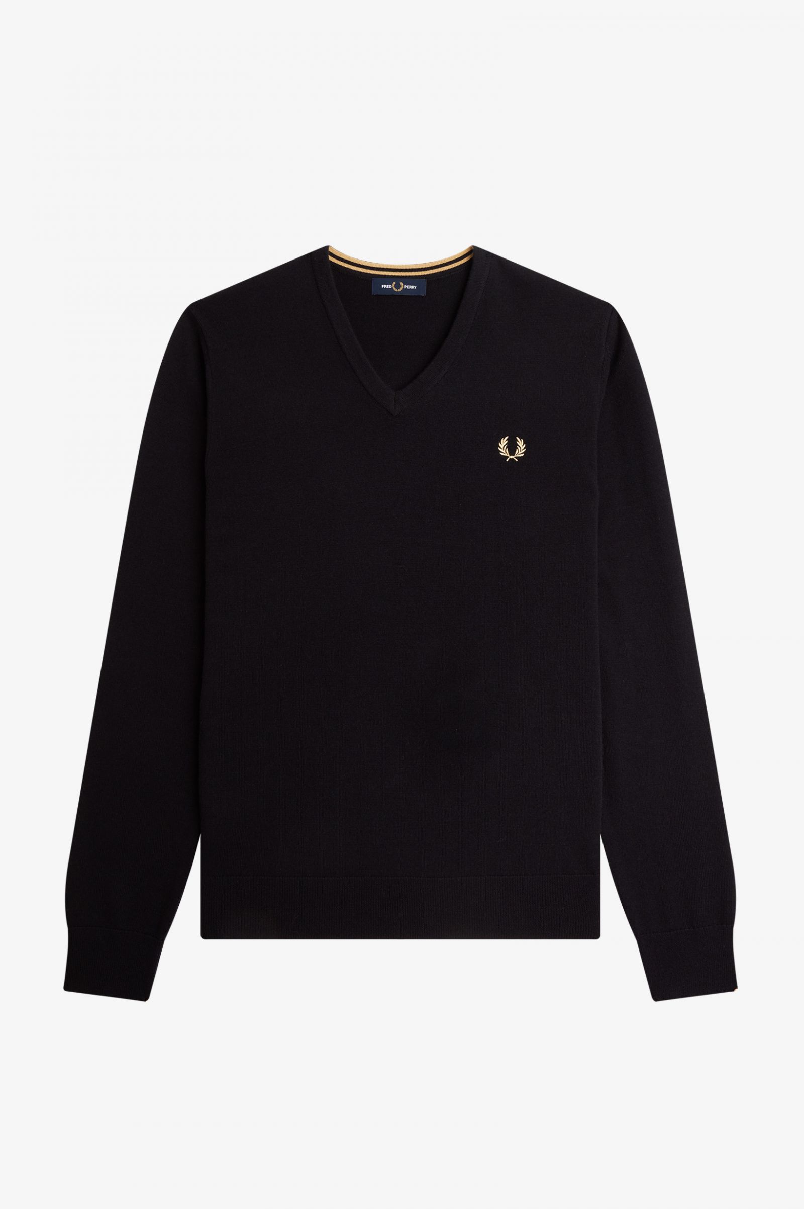Classic V-Neck Jumper Black
