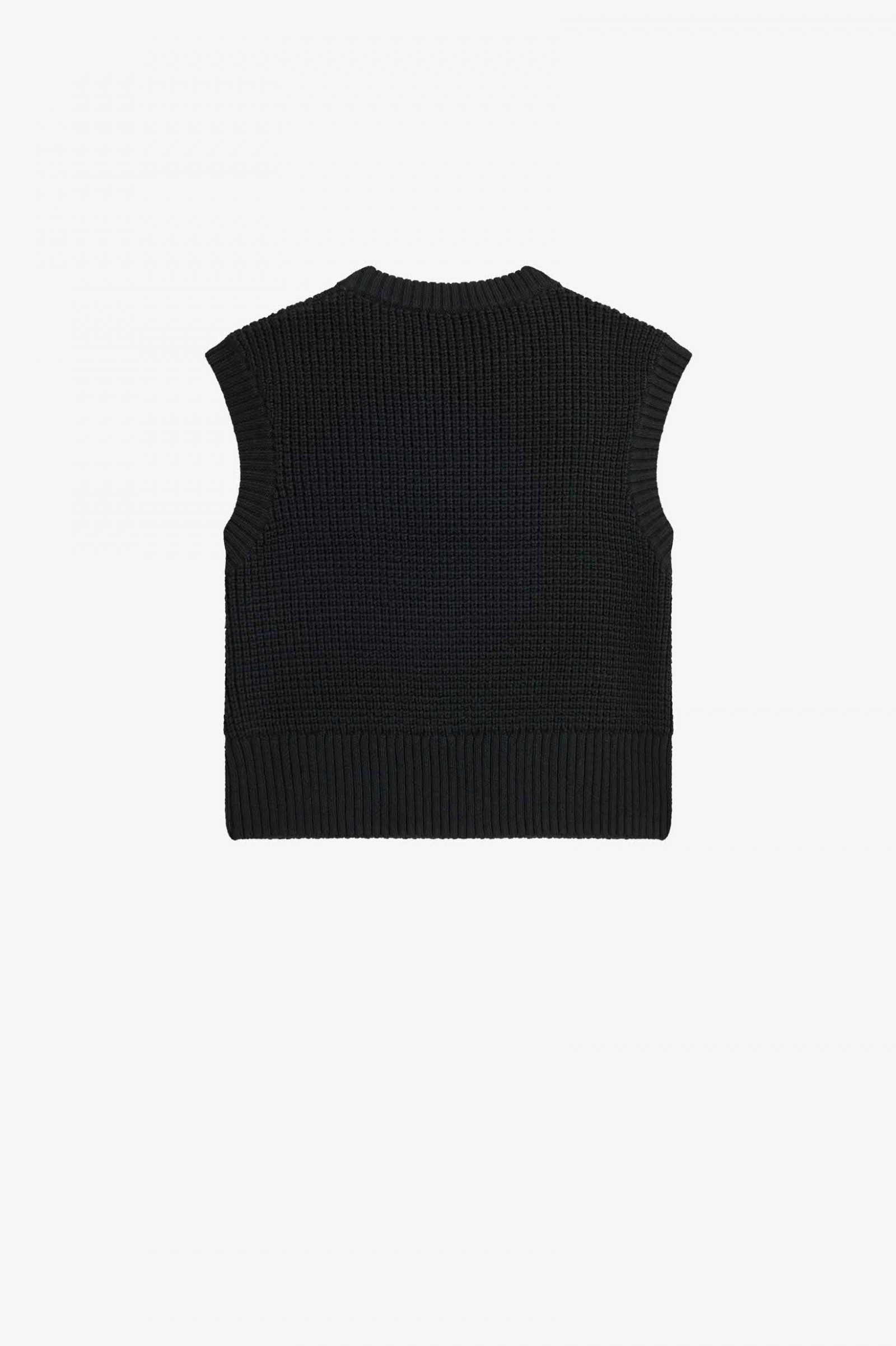 Laurel Wreath Knitted Tank Black